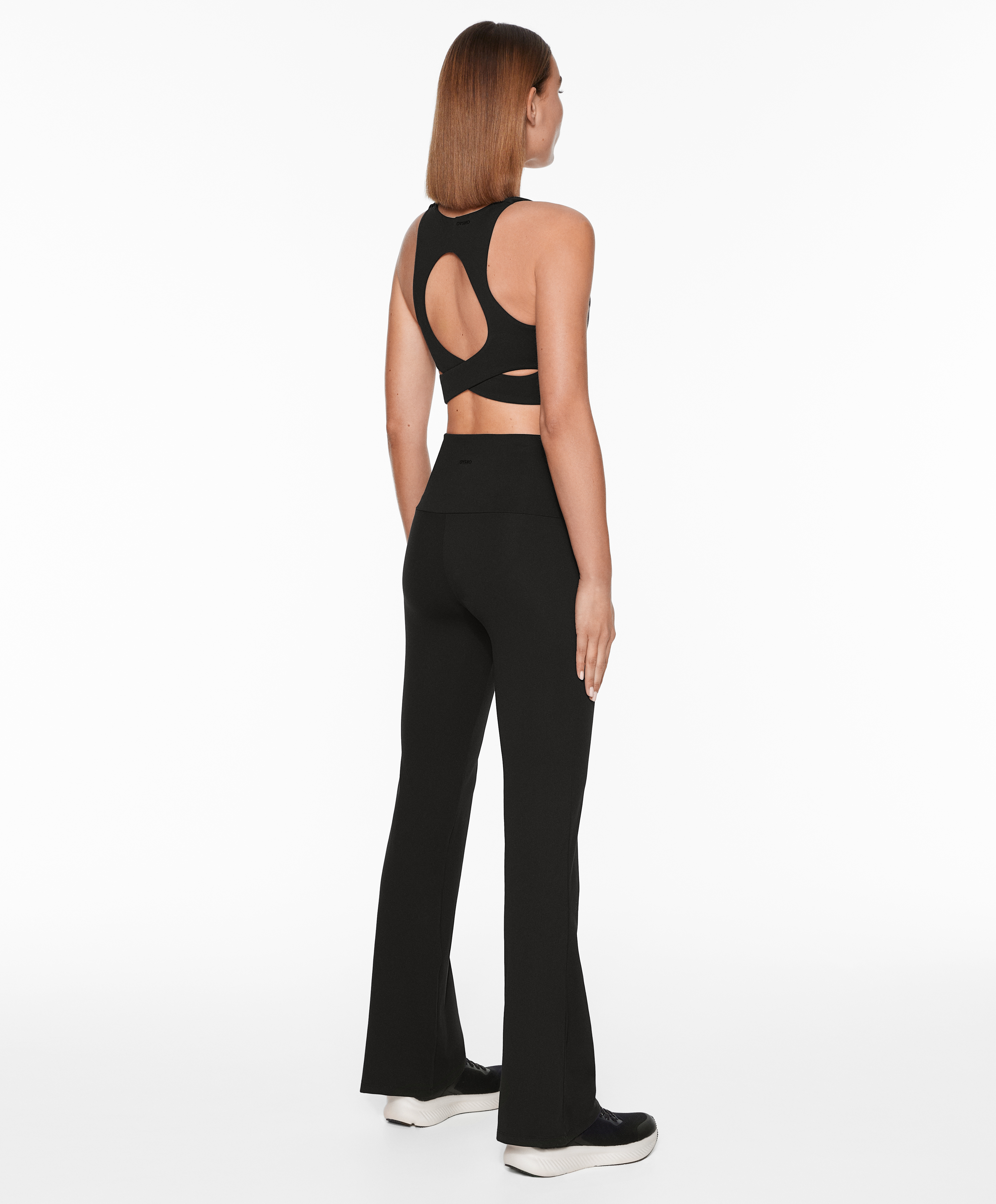 Super-high-rise comfortlux flare trousers