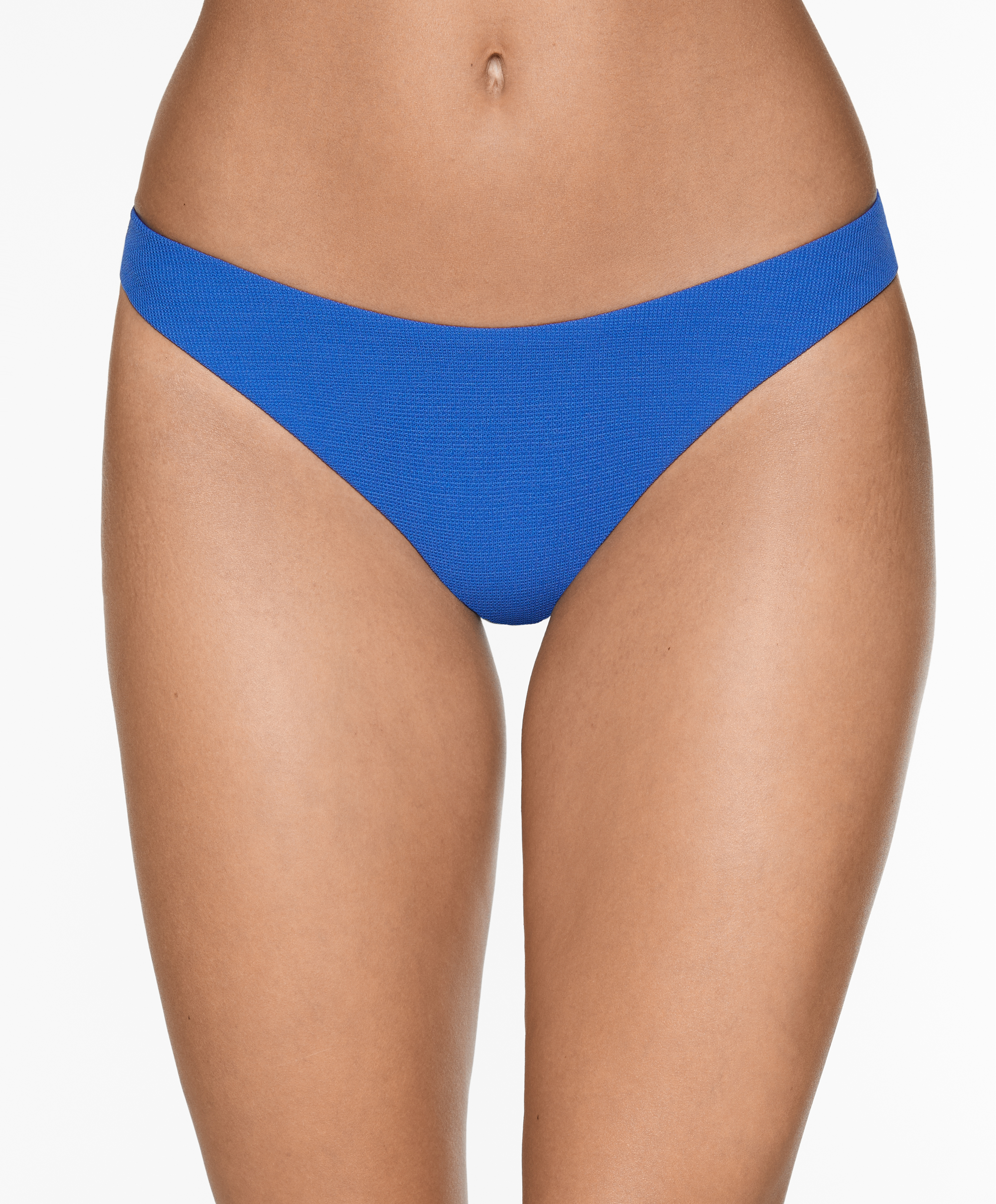 Piqué medium-coverage U-cut bikini briefs