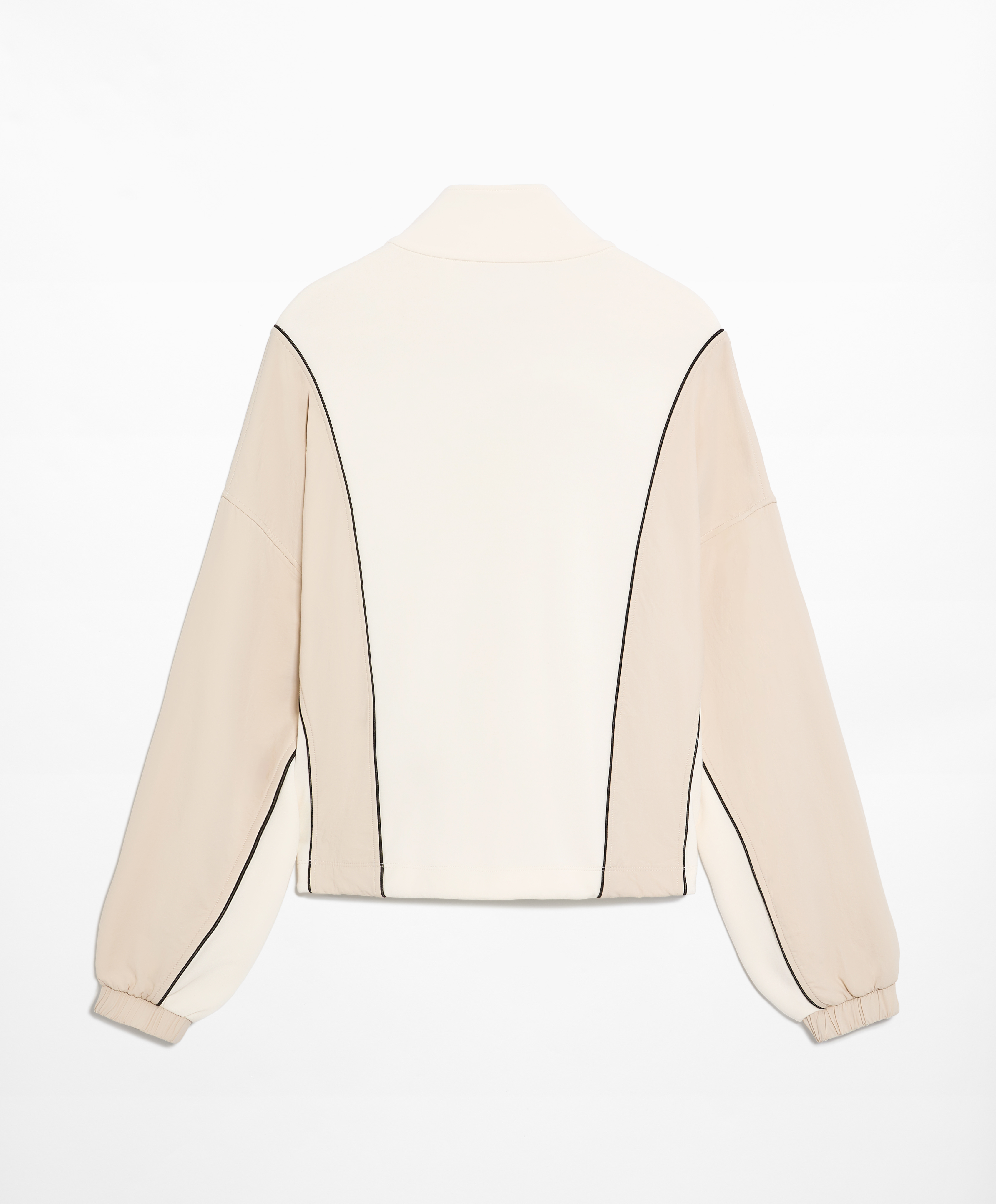 Side appliqué jacket with modal