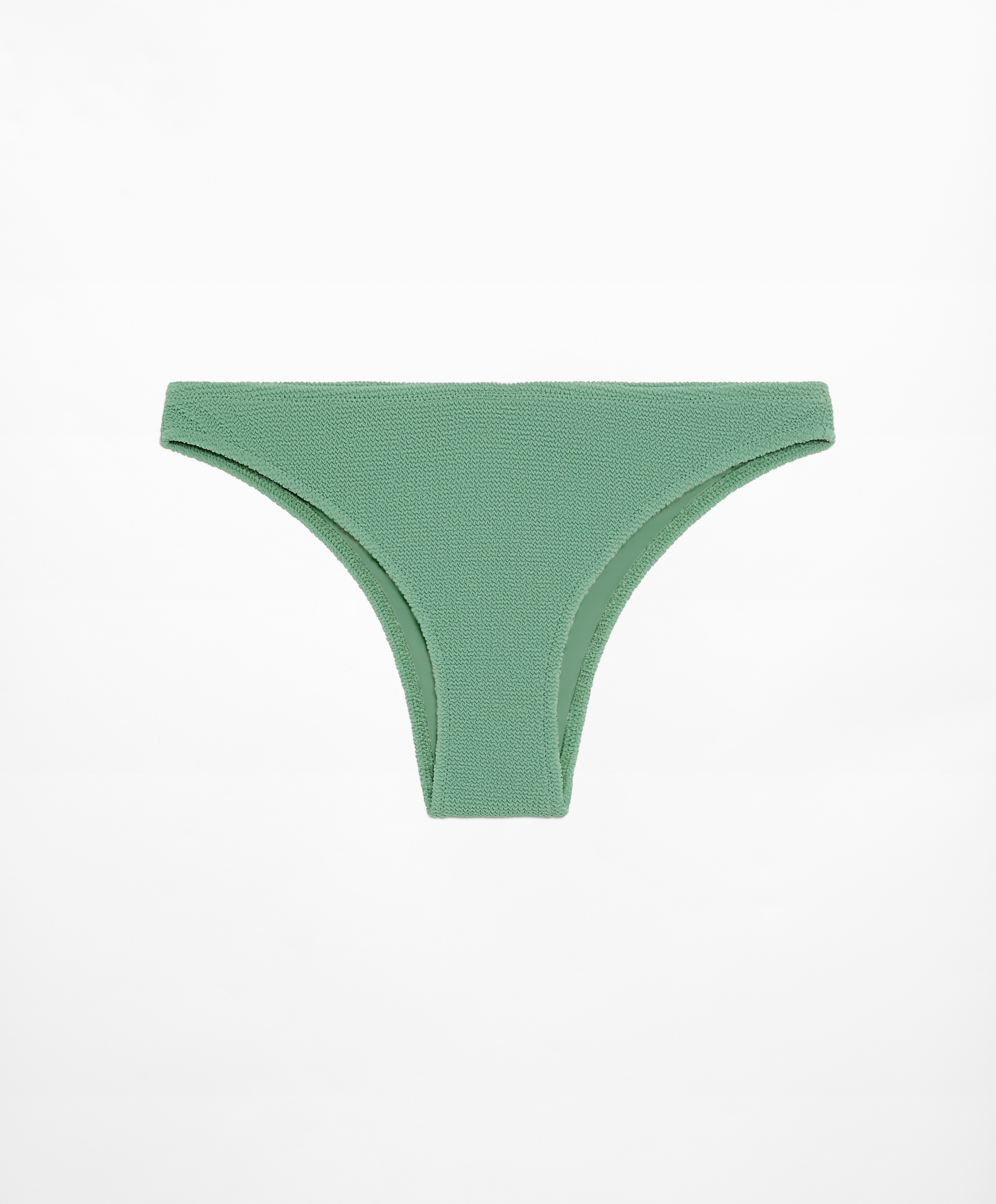 Medium-coverage crinkle bikini briefs