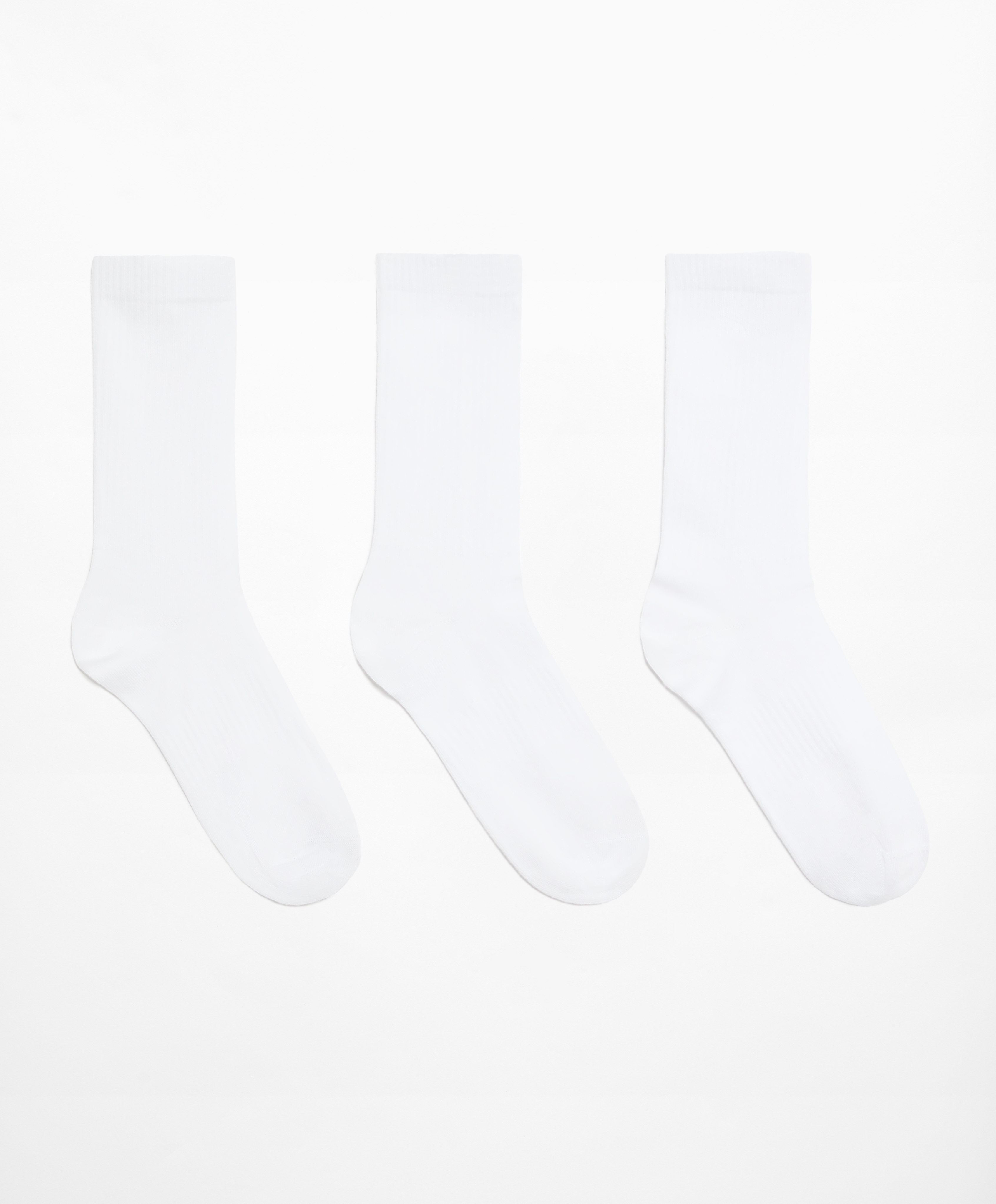 3 pairs of cotton blend classic sports socks
