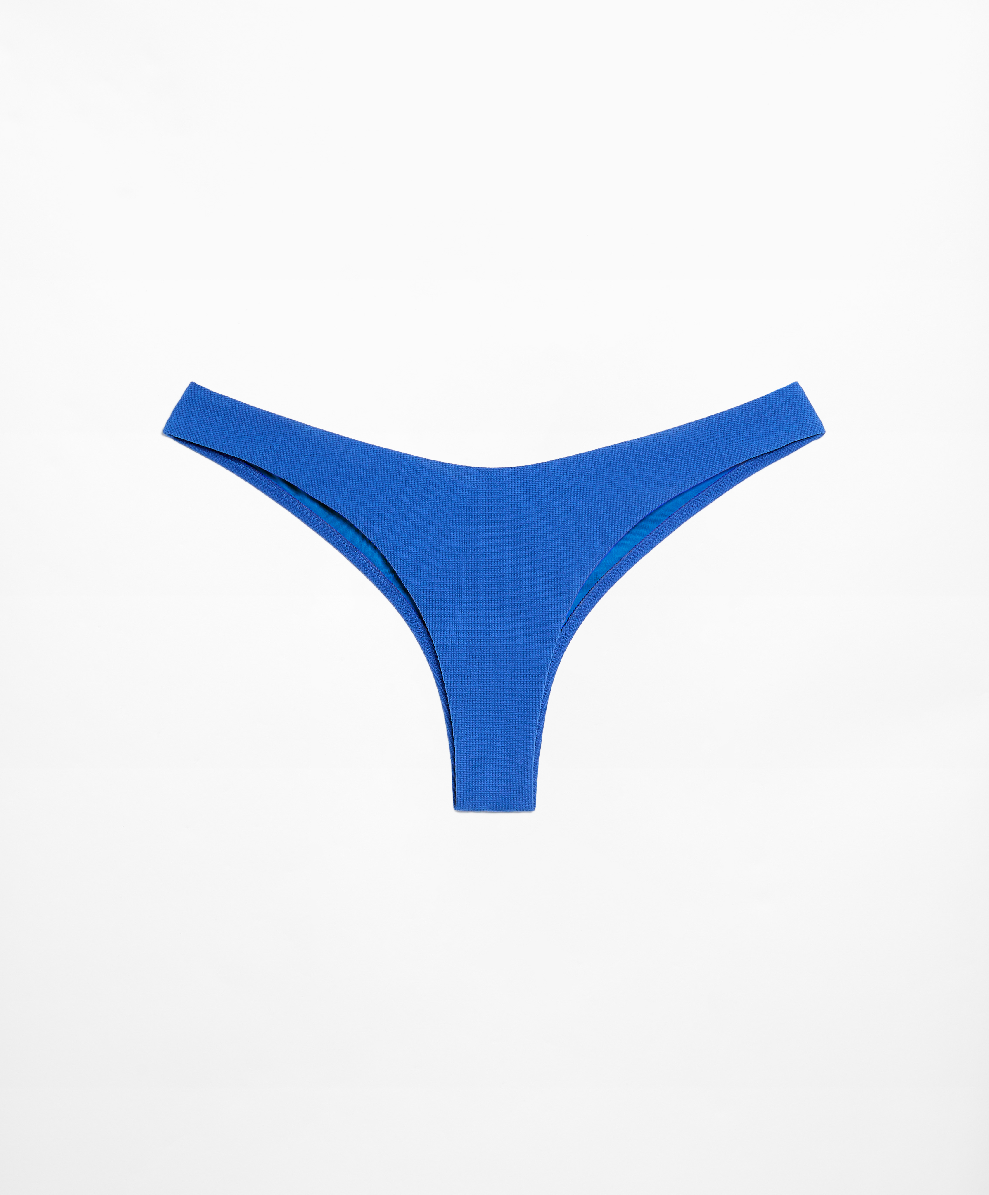 U-cut piqué Brazilian bikini briefs
