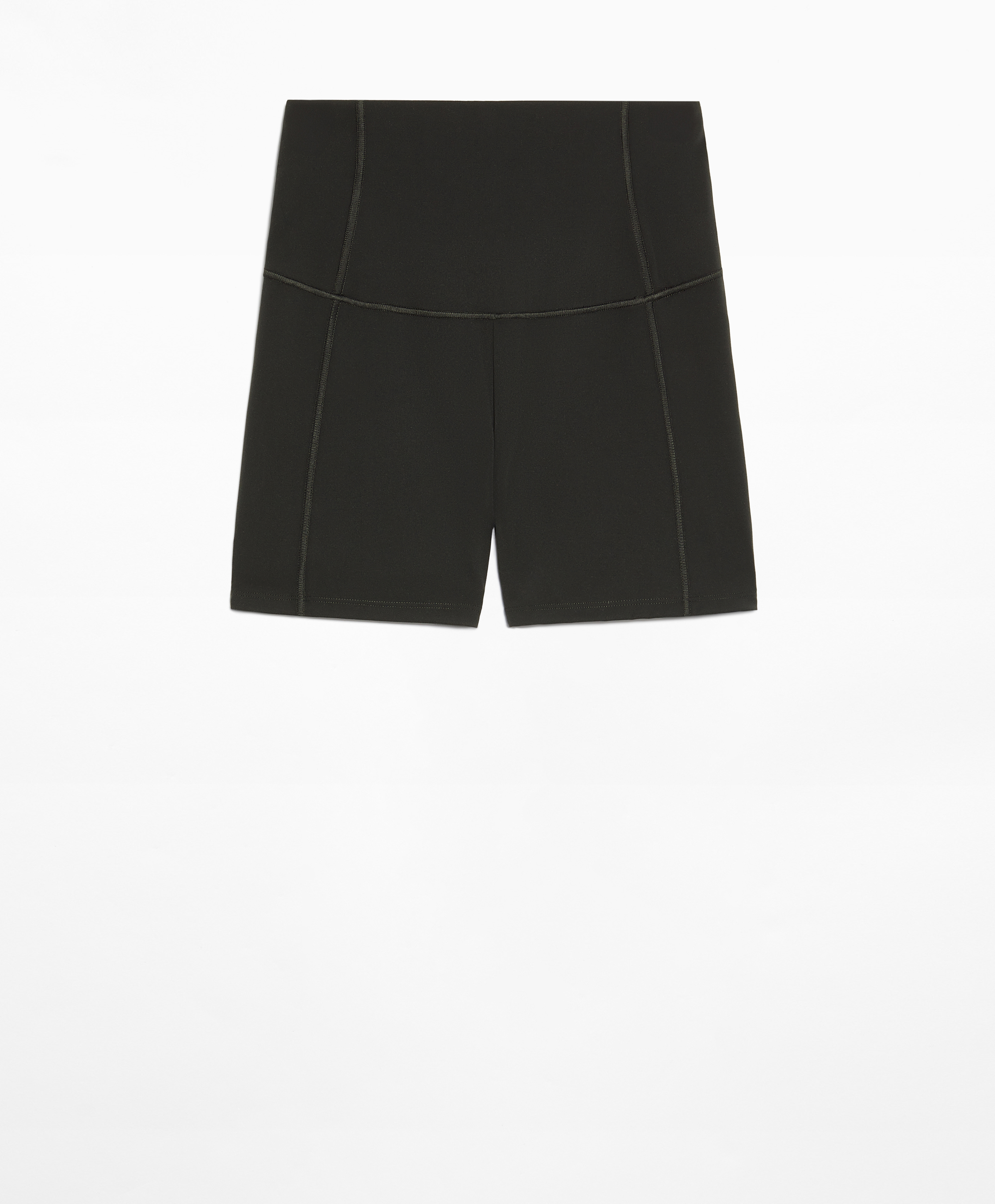 Comfortlux super-high-rise 10cm hot pants with overlocking detail