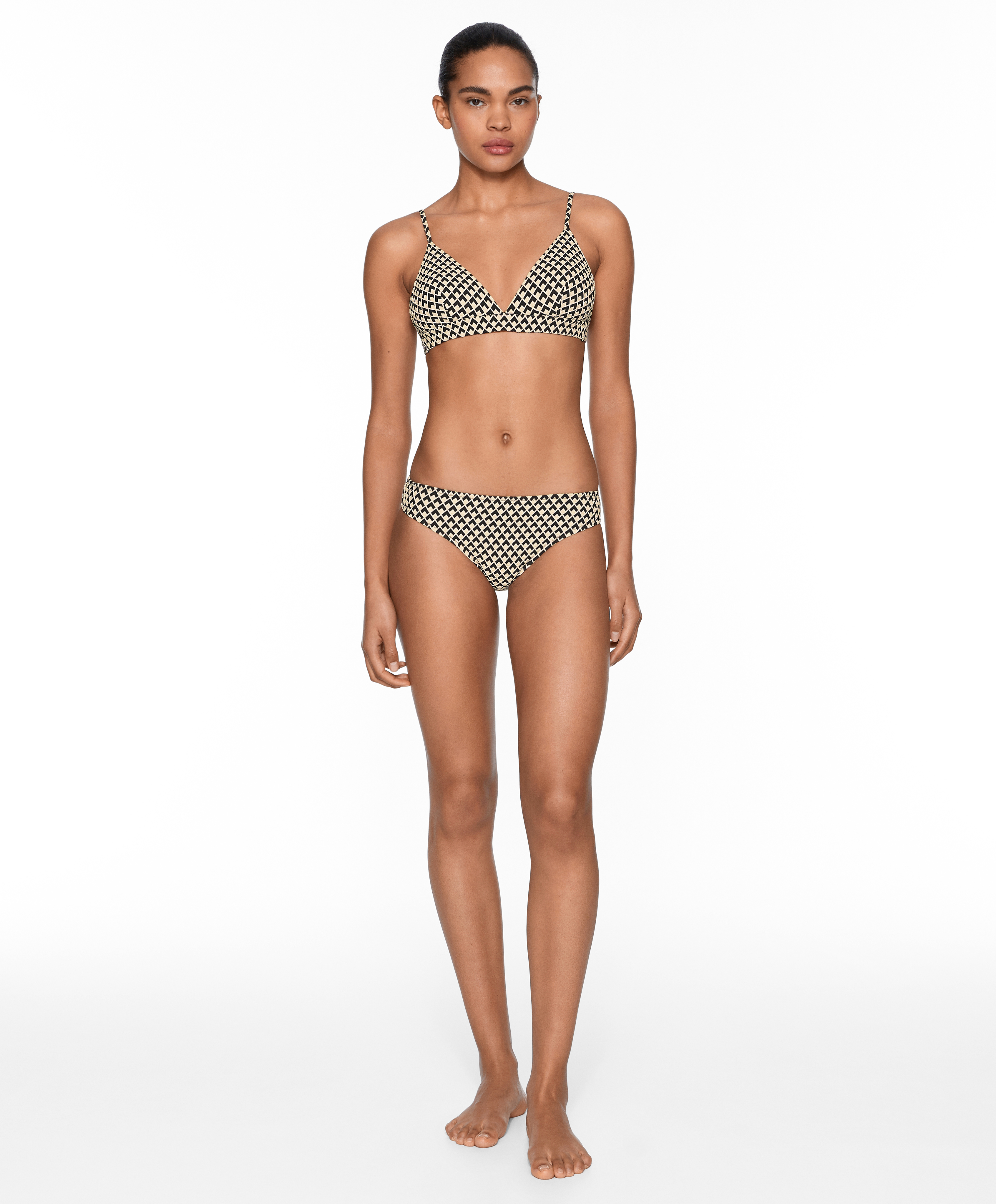 Geometric jacquard classic bikini briefs