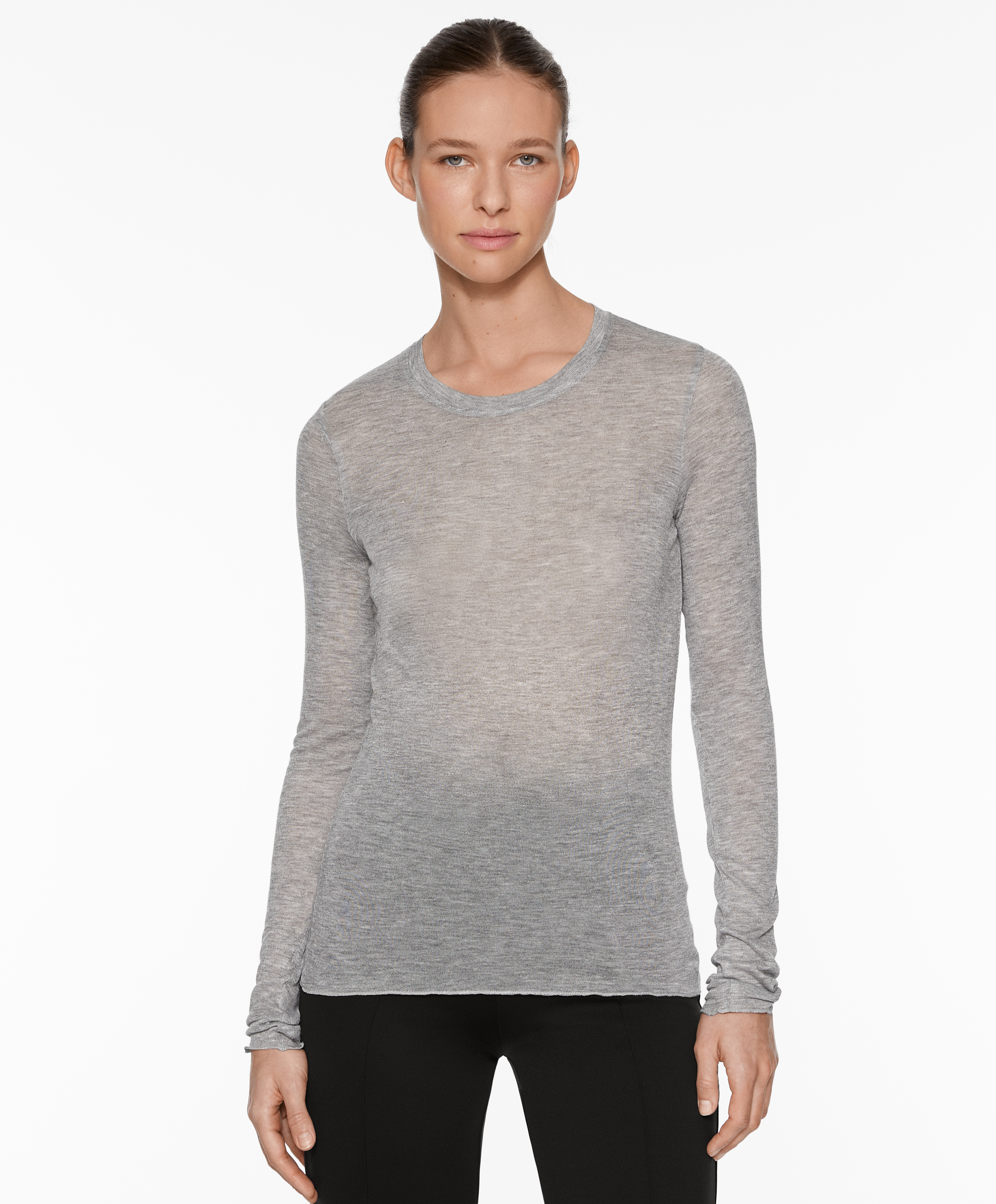 Extra-fine long-sleeved T-shirt
