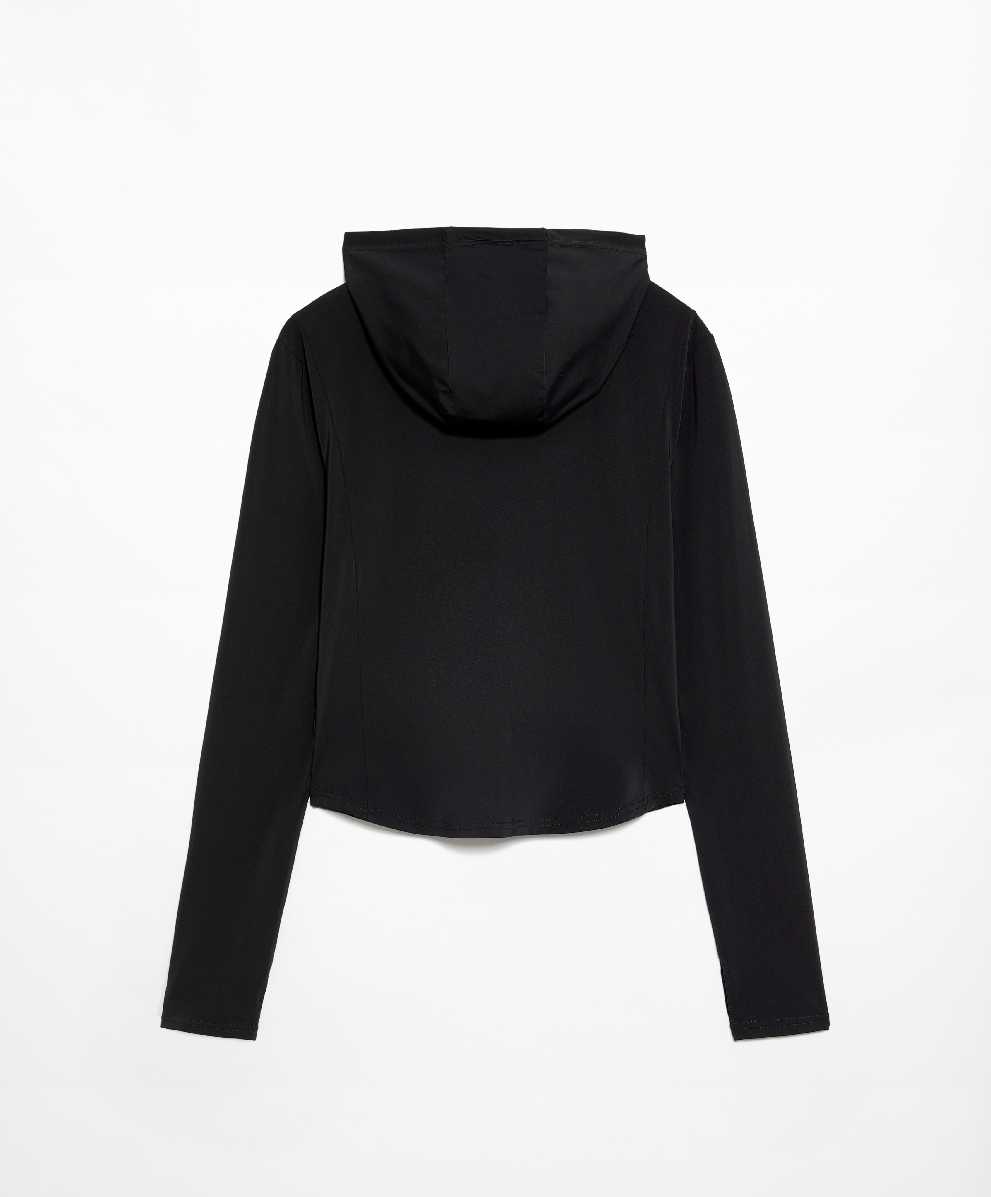 Cool touch hooded technical jacket