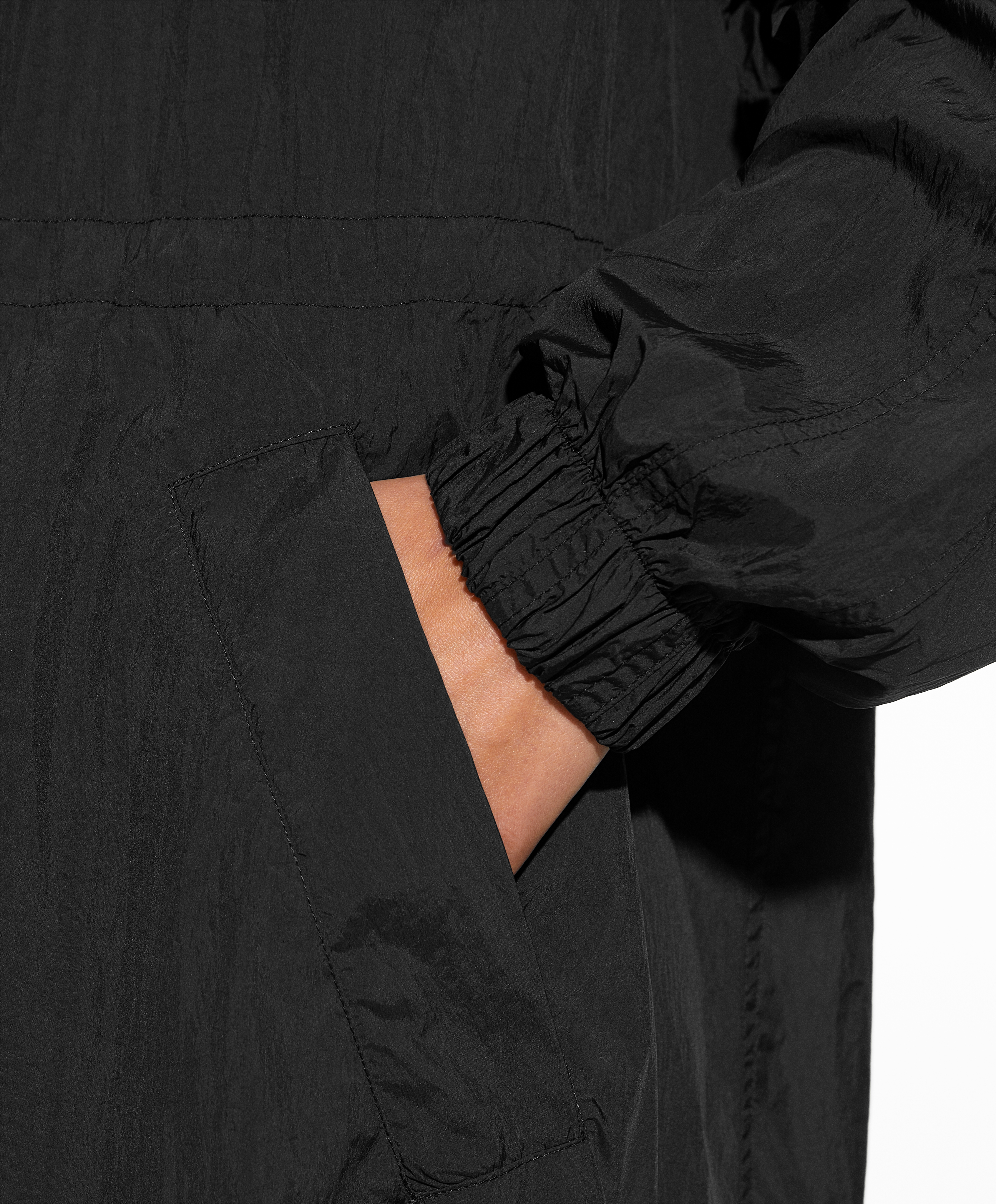 Water-repellent midi jacket