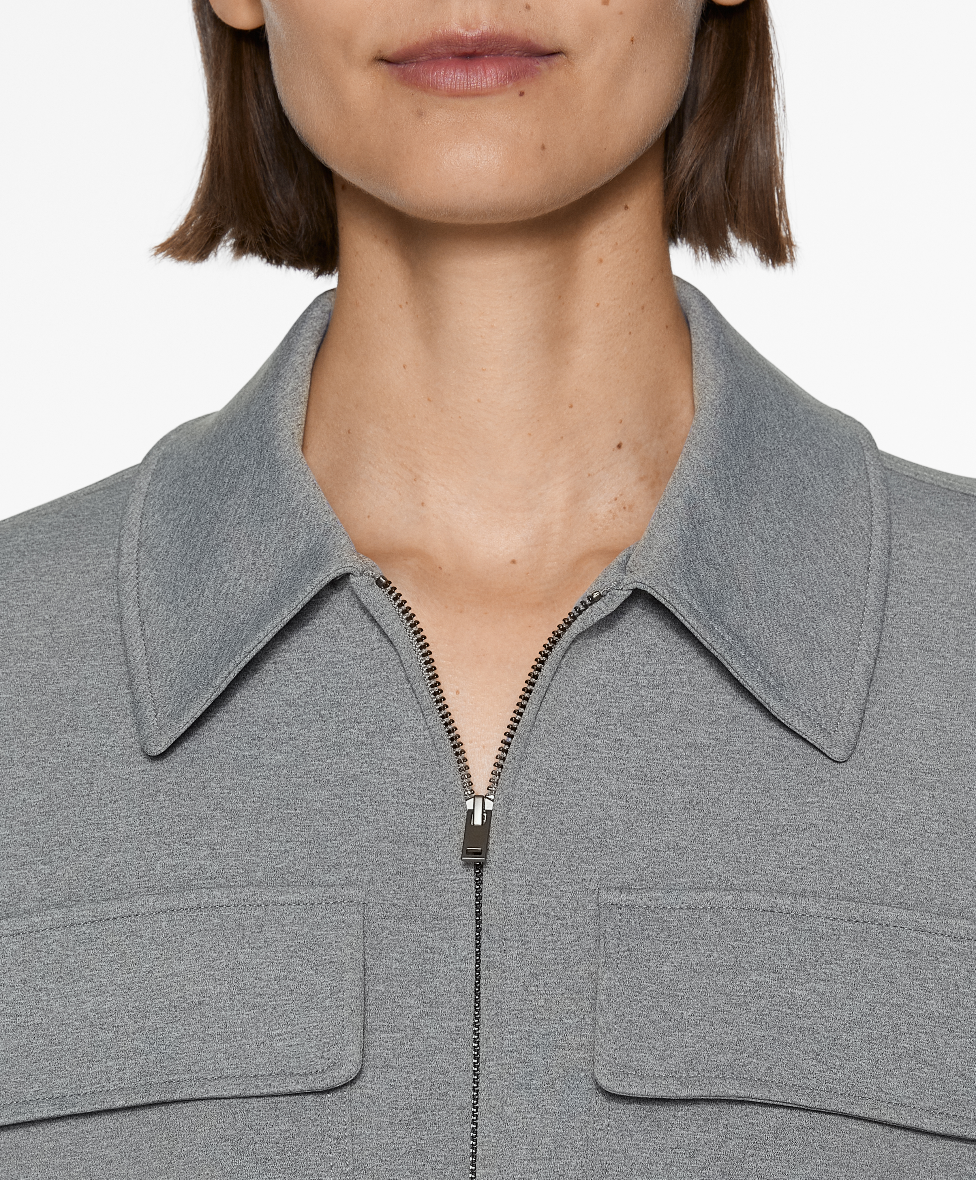 Neoprene-effect jacket