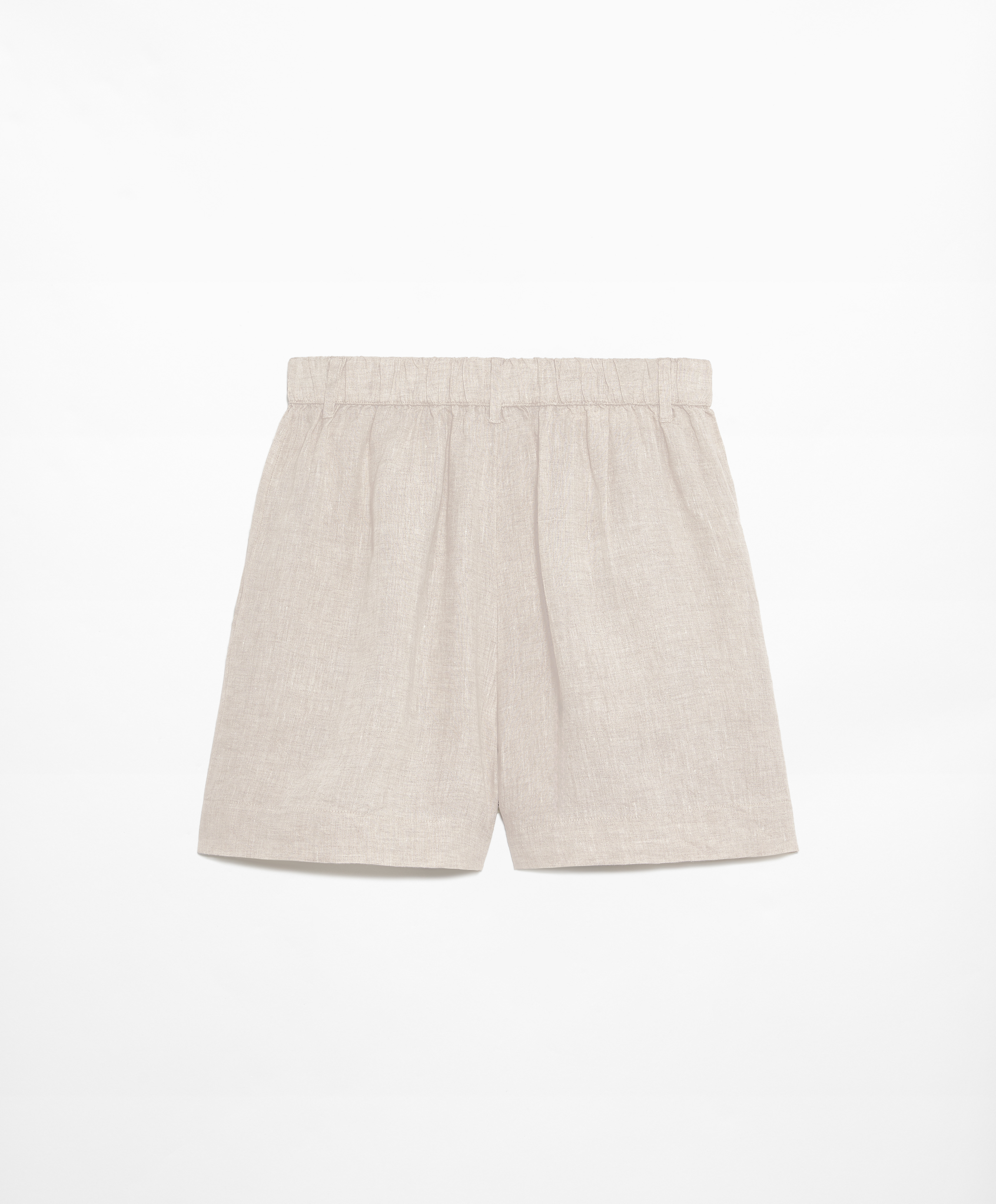 100% linen tailored-fit shorts