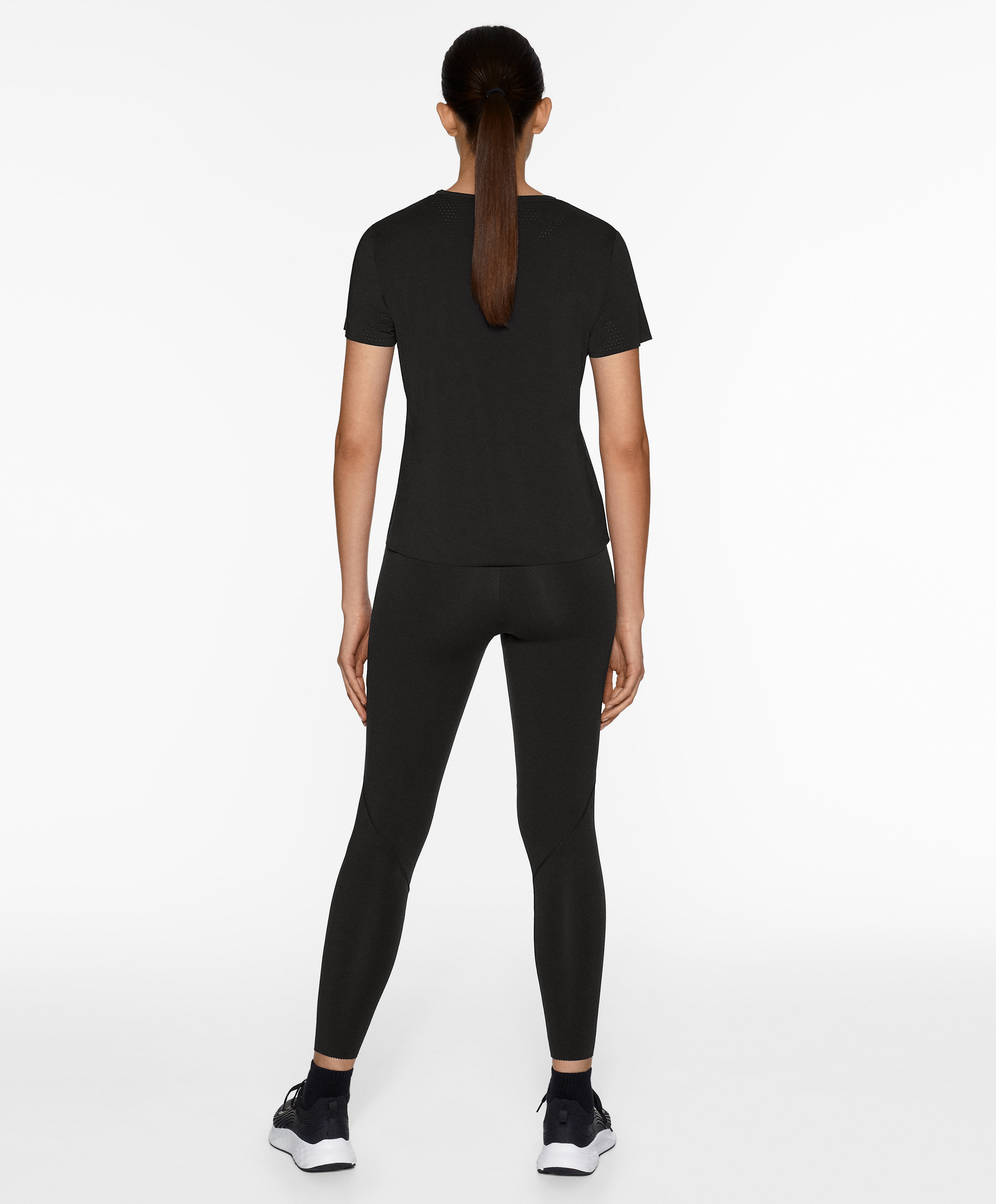 Fitted short-sleeved technical T-shirt