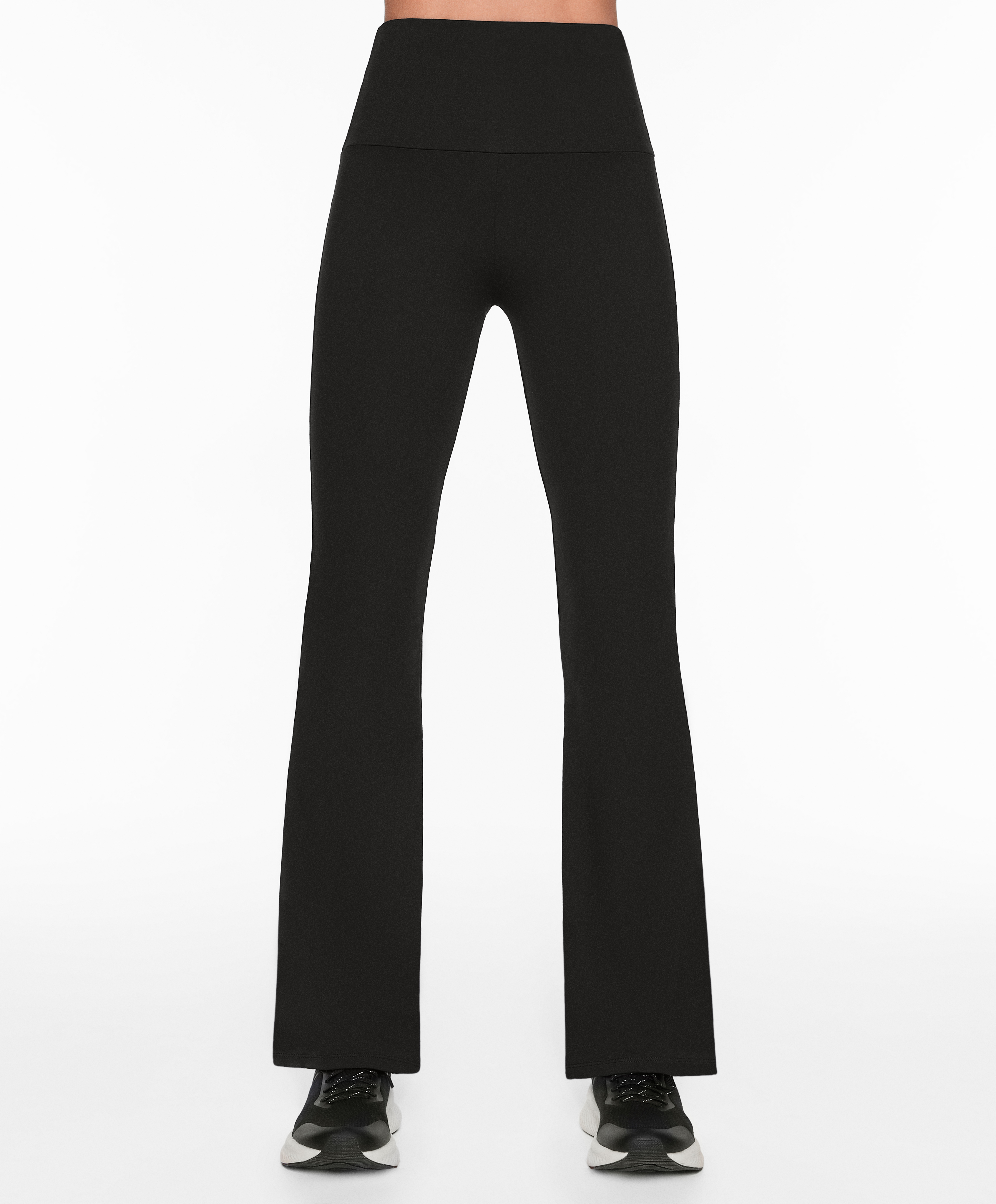Super-high-rise comfortlux flare trousers
