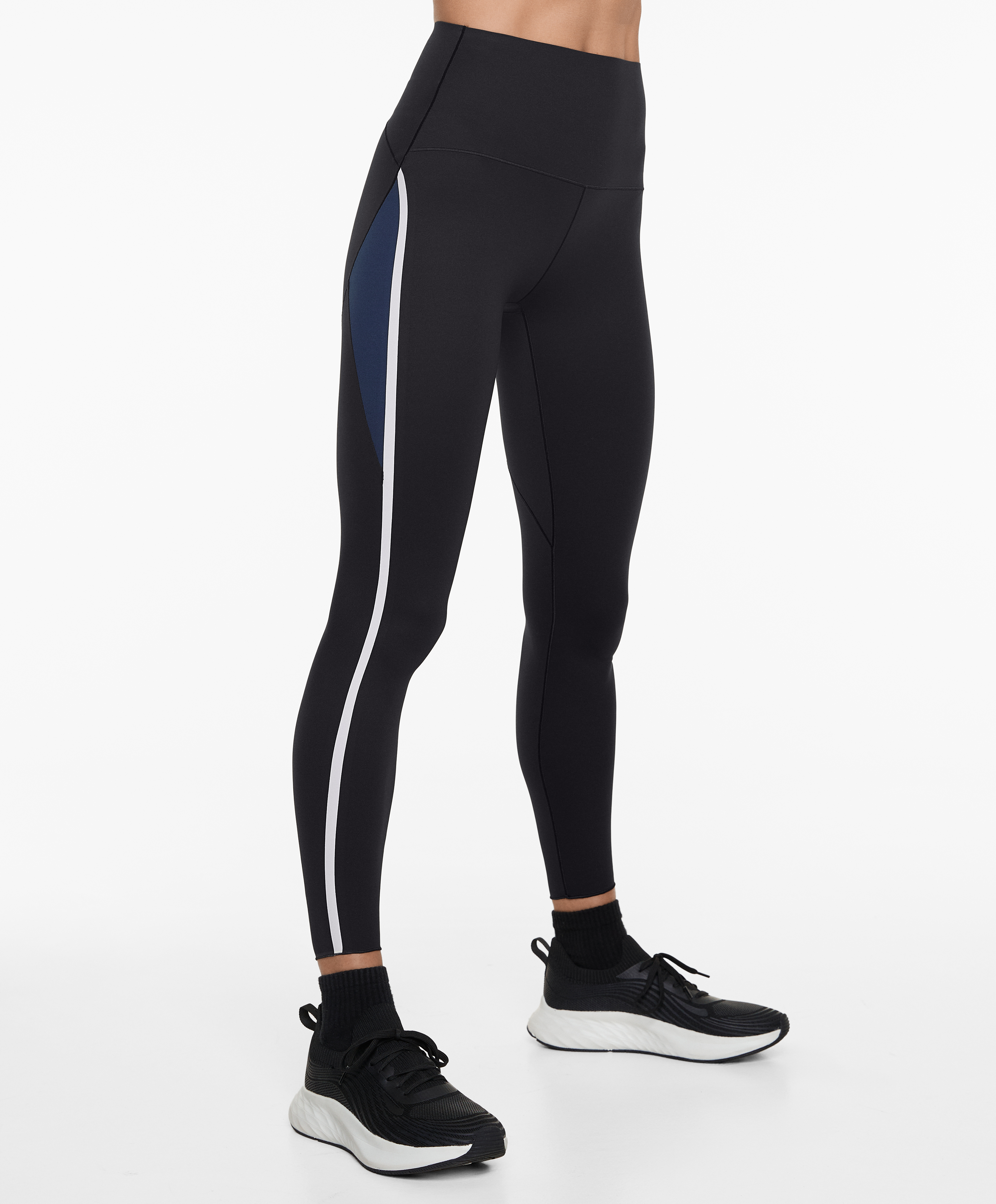 Perfect-adapt ankle-length 65cm block leggings