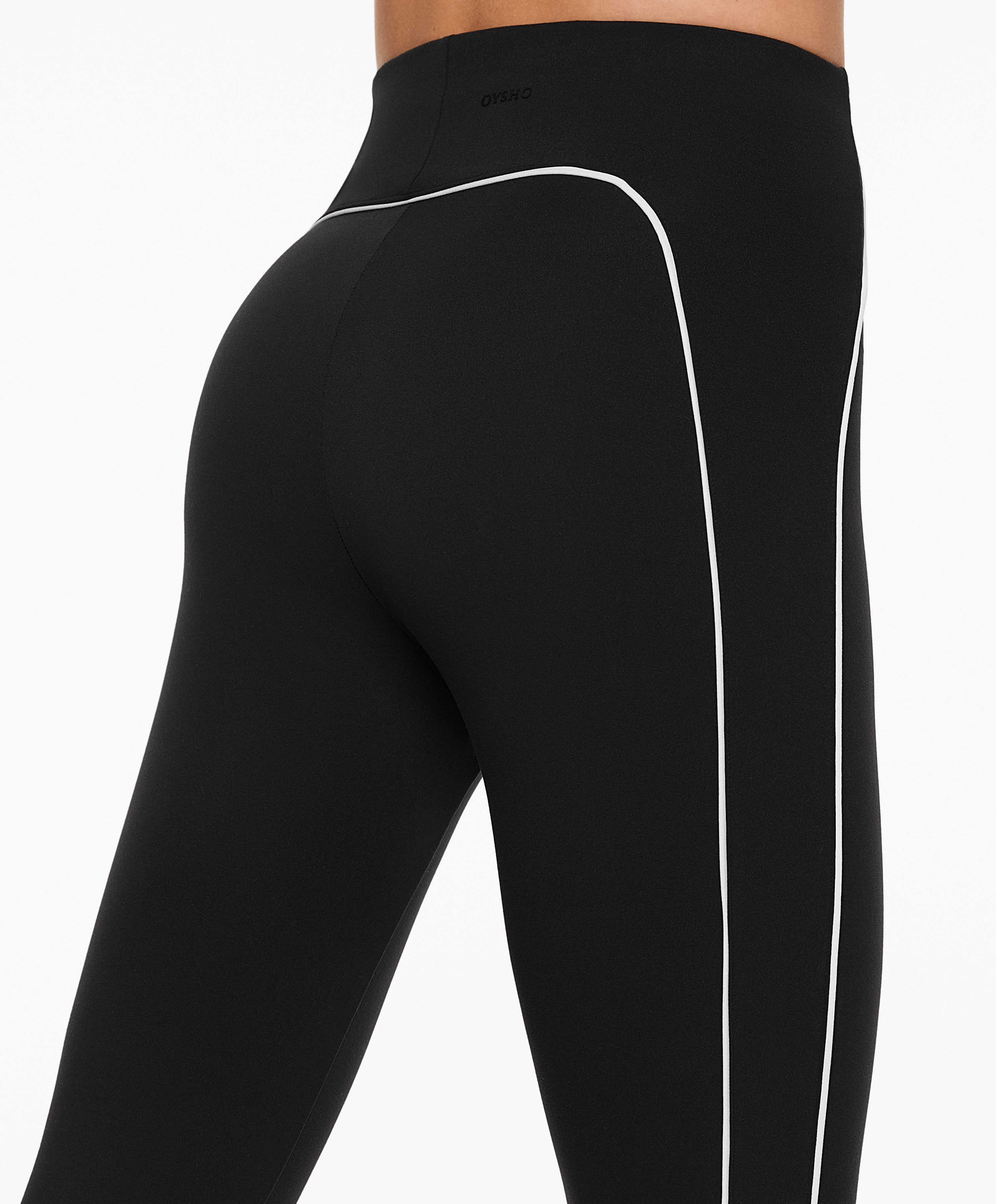 Piping Comfortlux high-rise 65cm ankle-length leggings