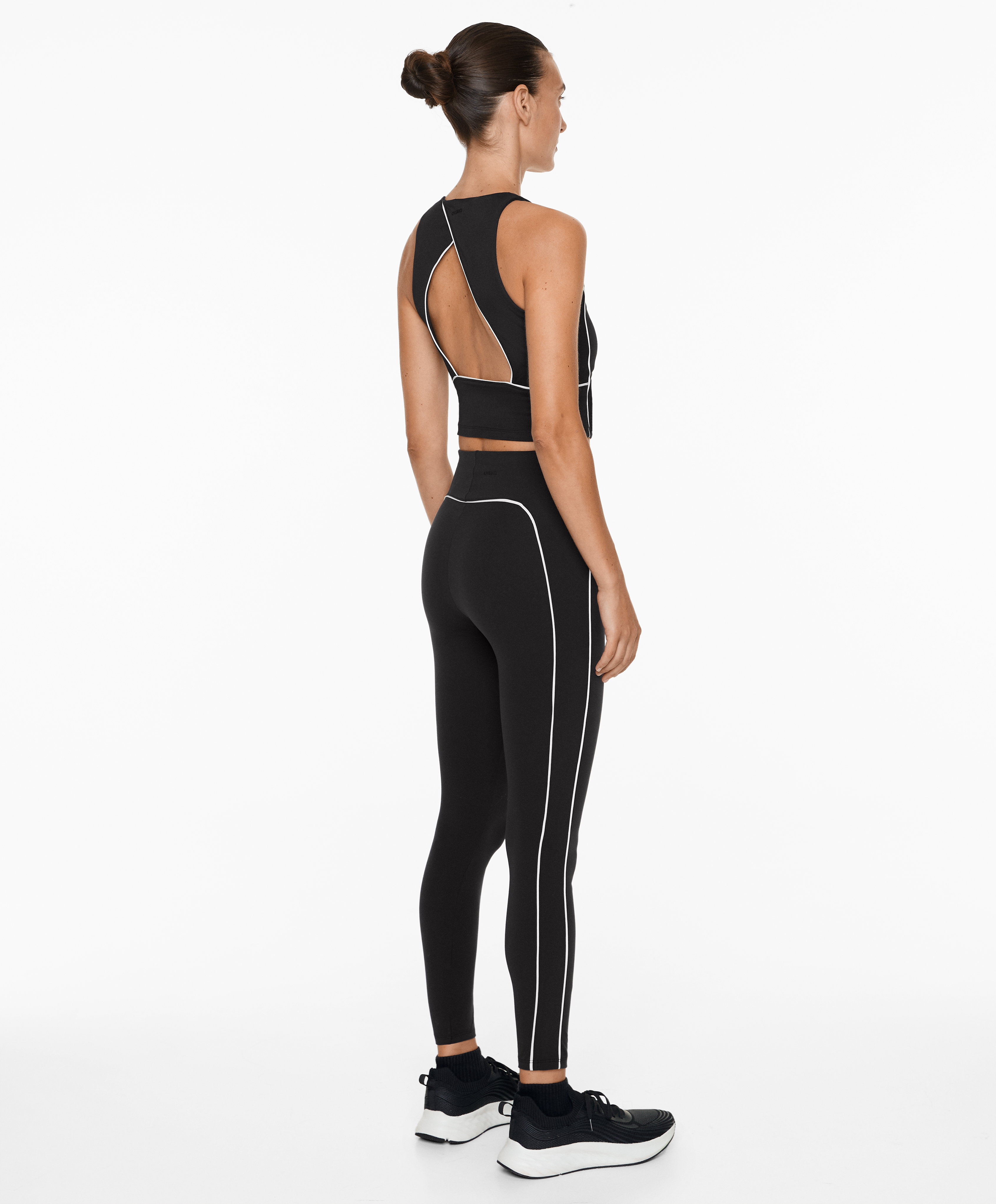 Piping Comfortlux high-rise 65cm ankle-length leggings