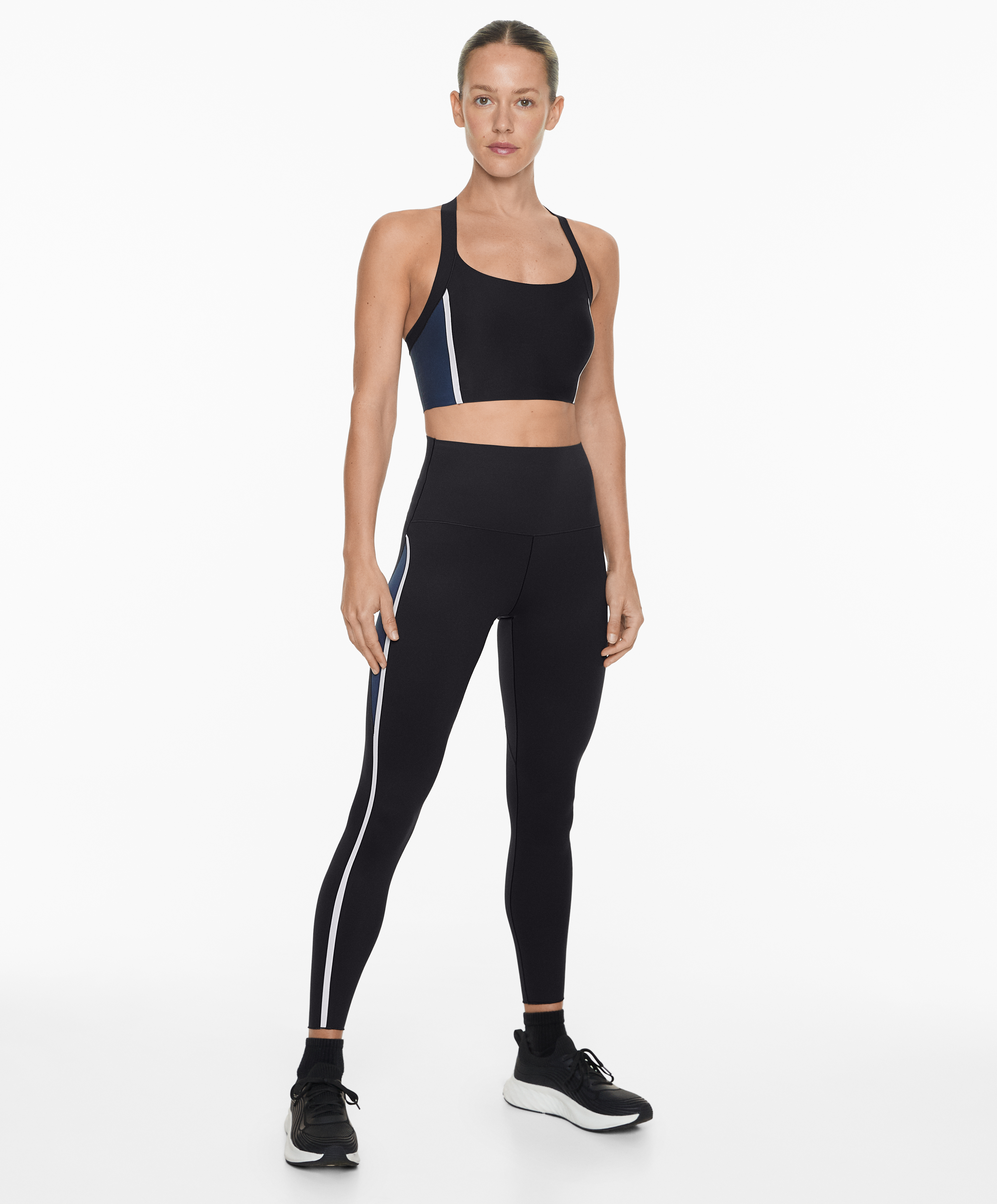 Perfect-adapt ankle-length 65cm block leggings