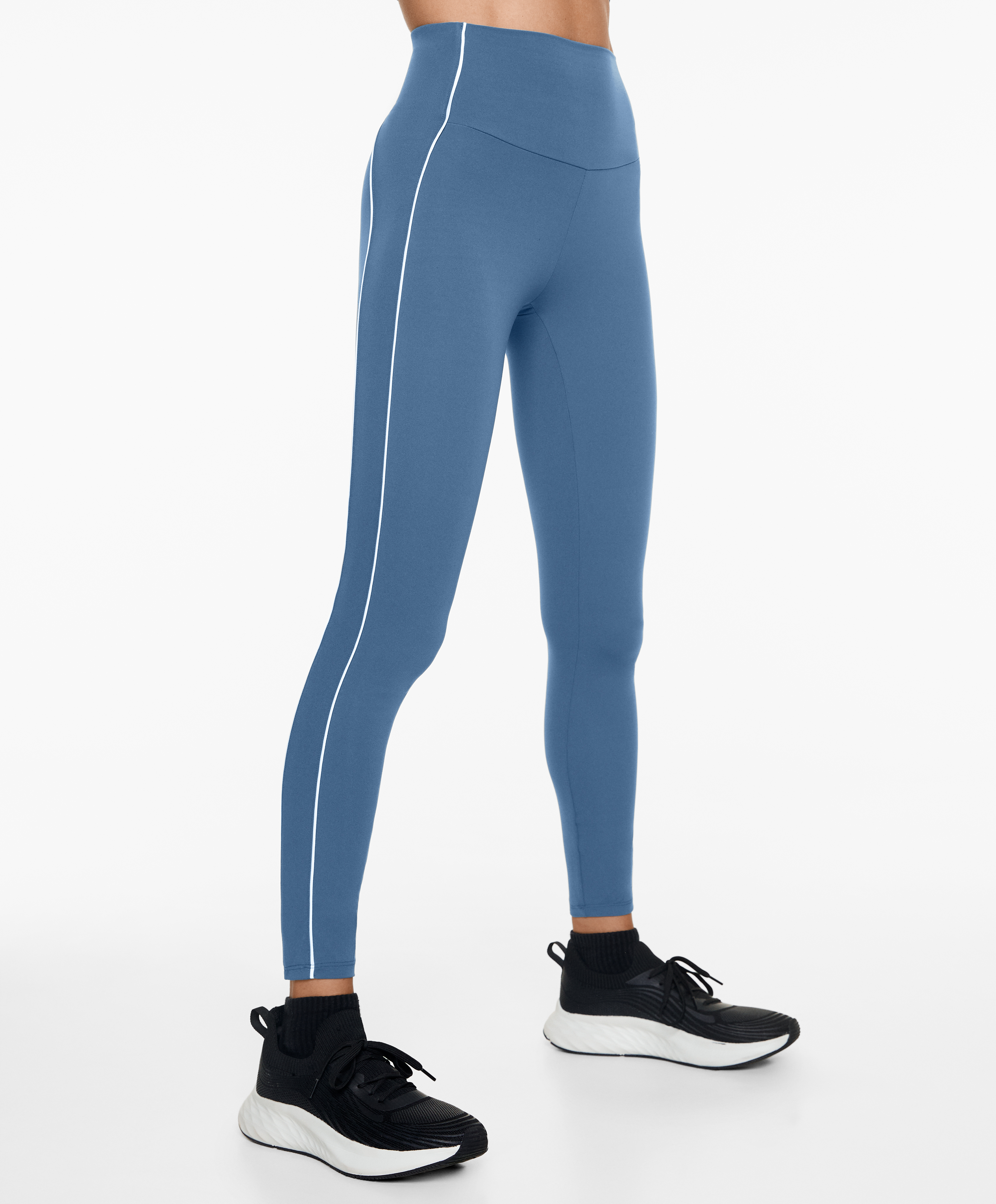 Piping Comfortlux high-rise 65cm ankle-length leggings