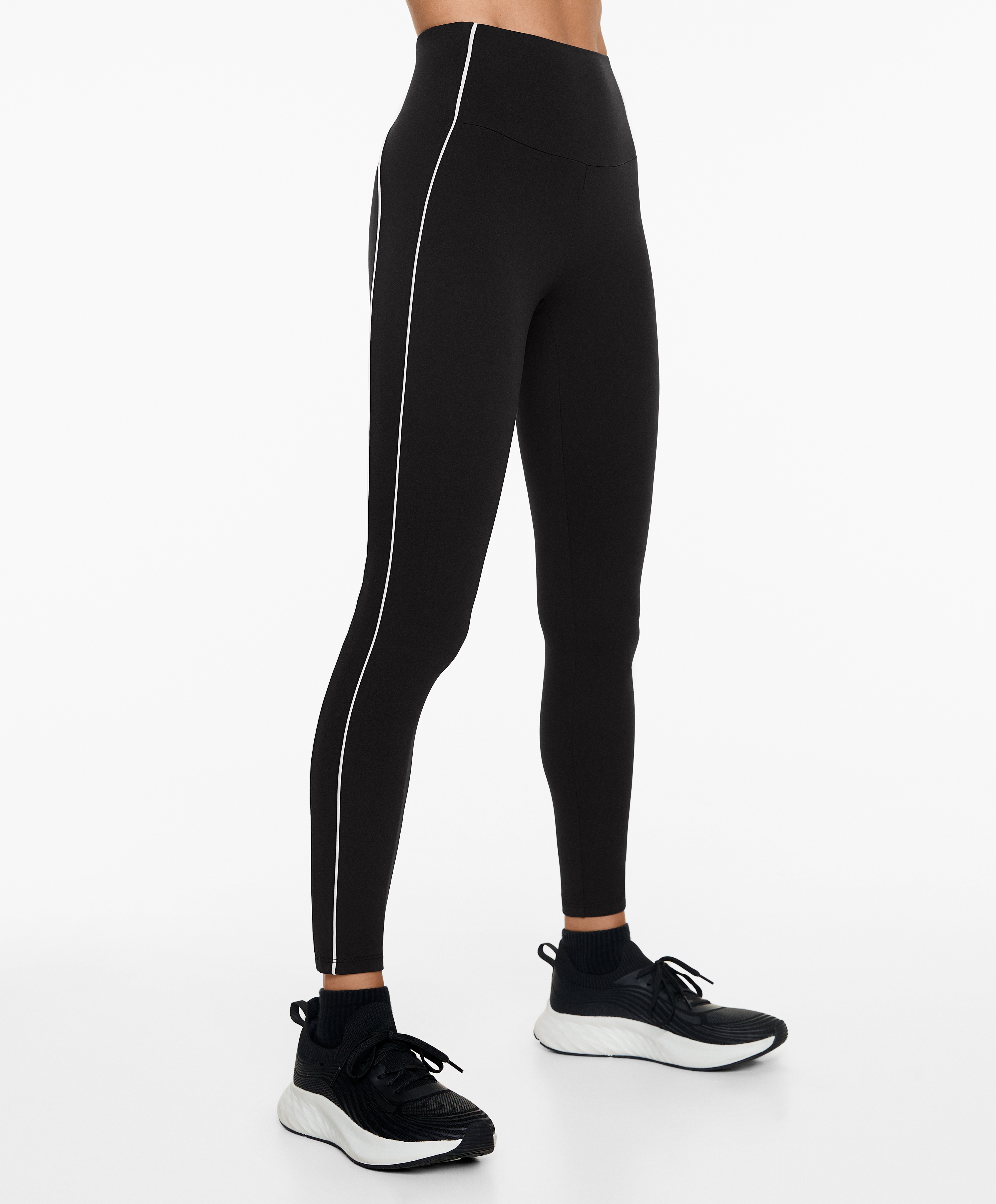 Piping Comfortlux high-rise 65cm ankle-length leggings