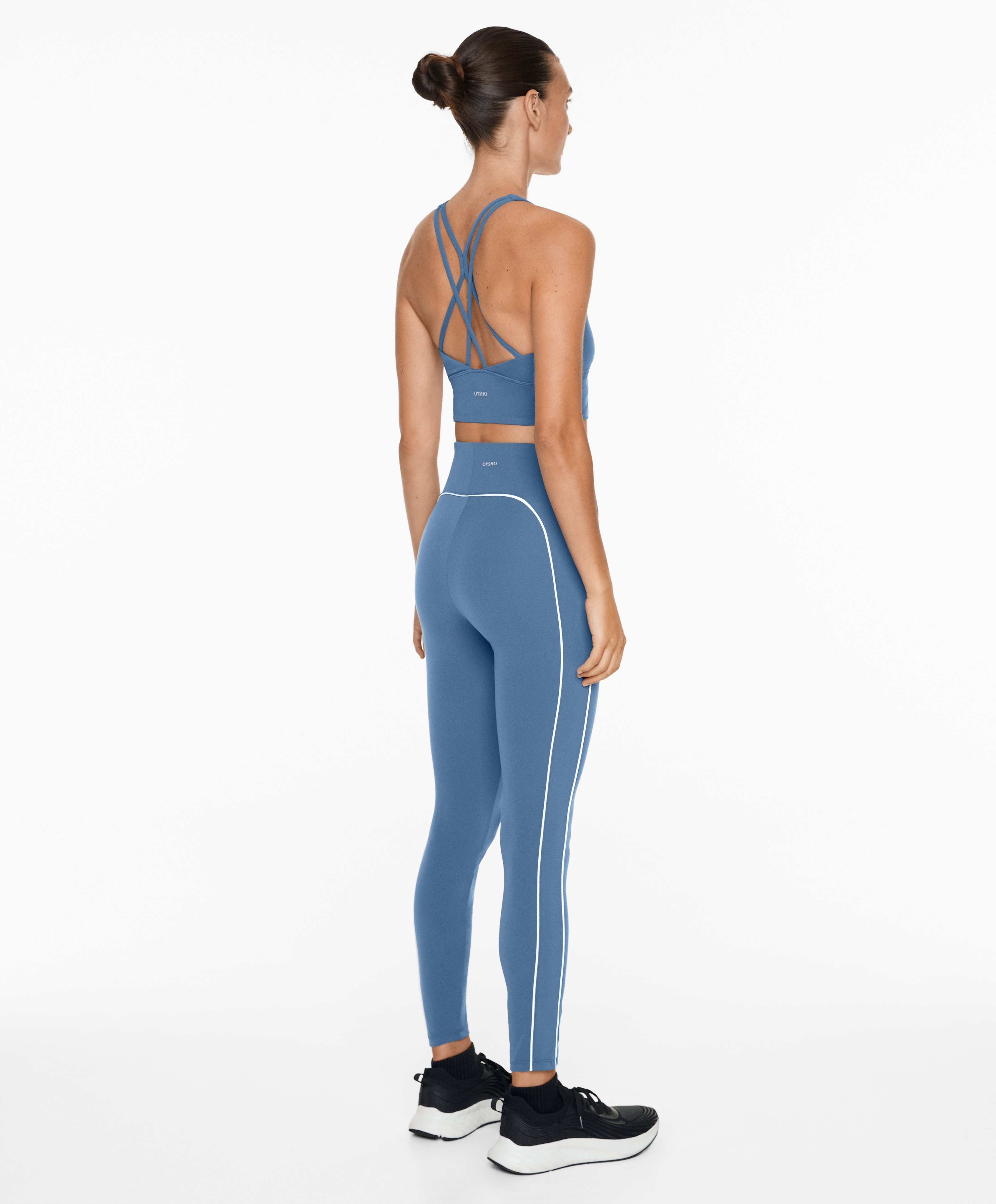 Piping Comfortlux high-rise 65cm ankle-length leggings
