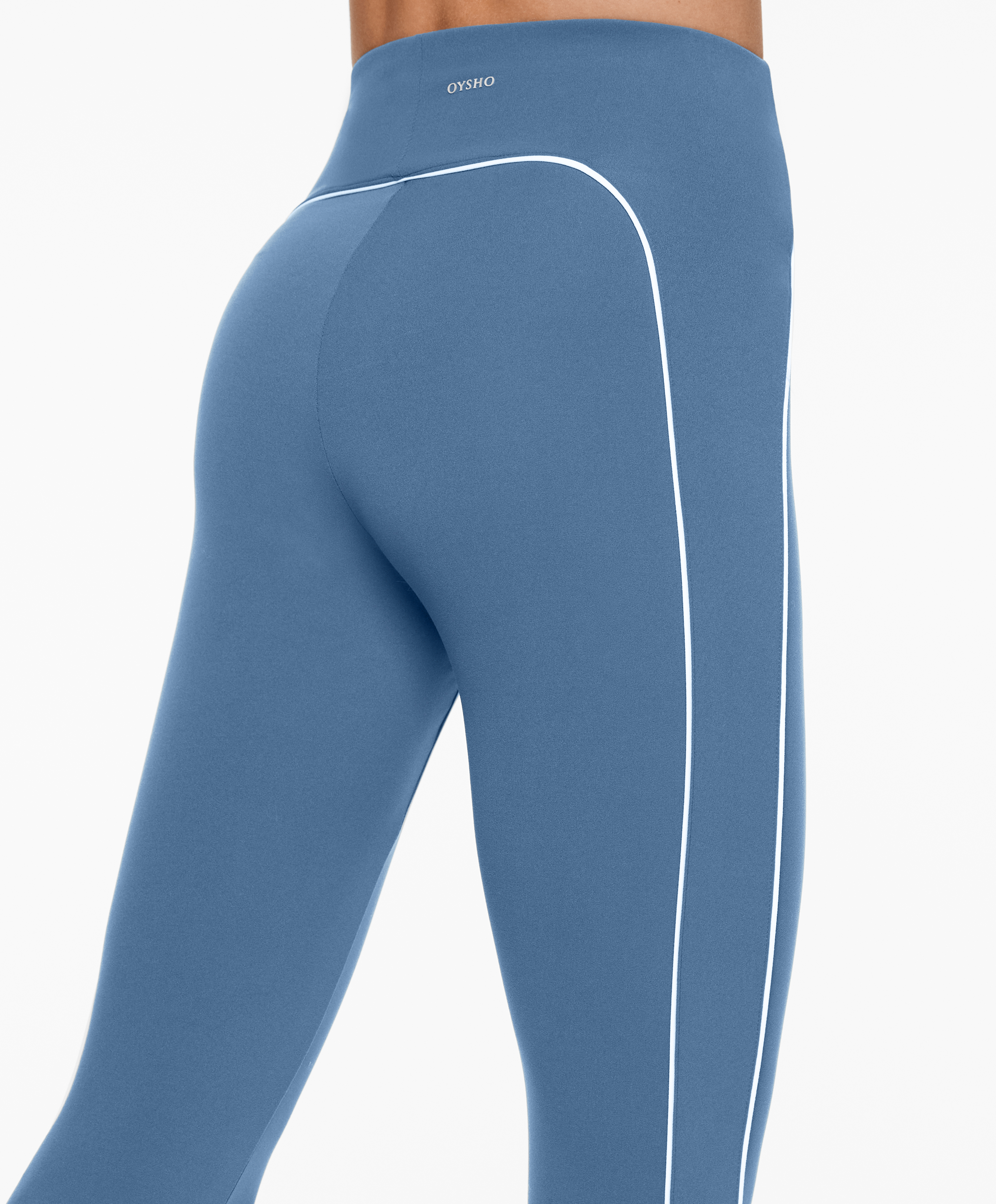Piping Comfortlux high-rise 65cm ankle-length leggings