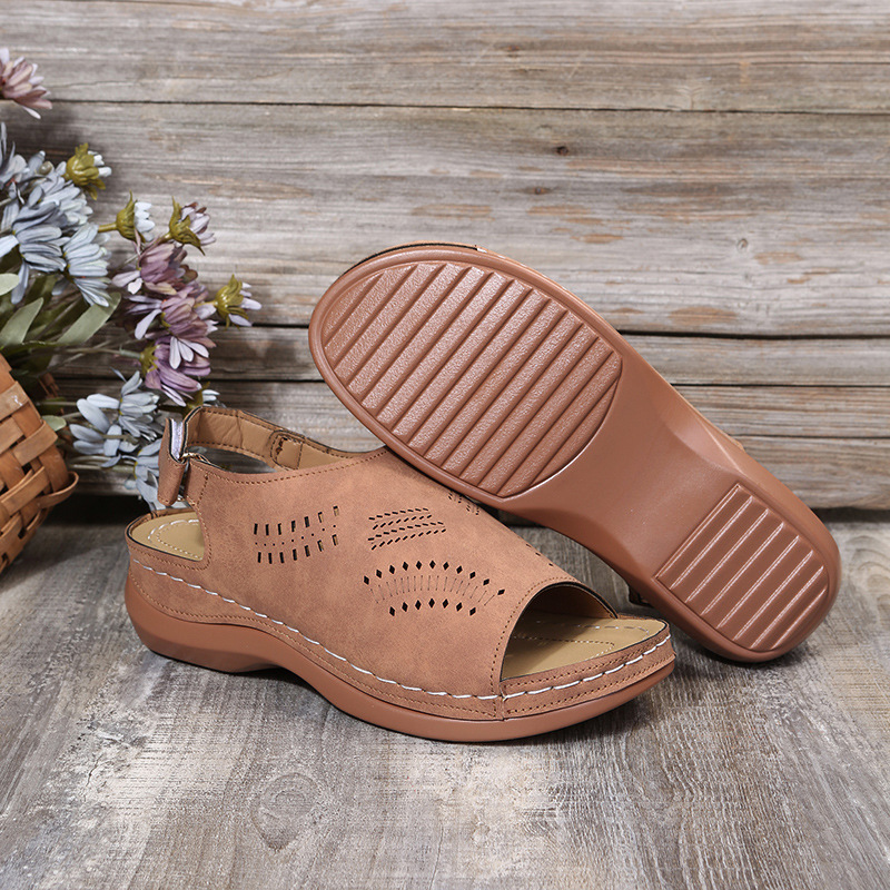 Platform Fish Mouth Sandals