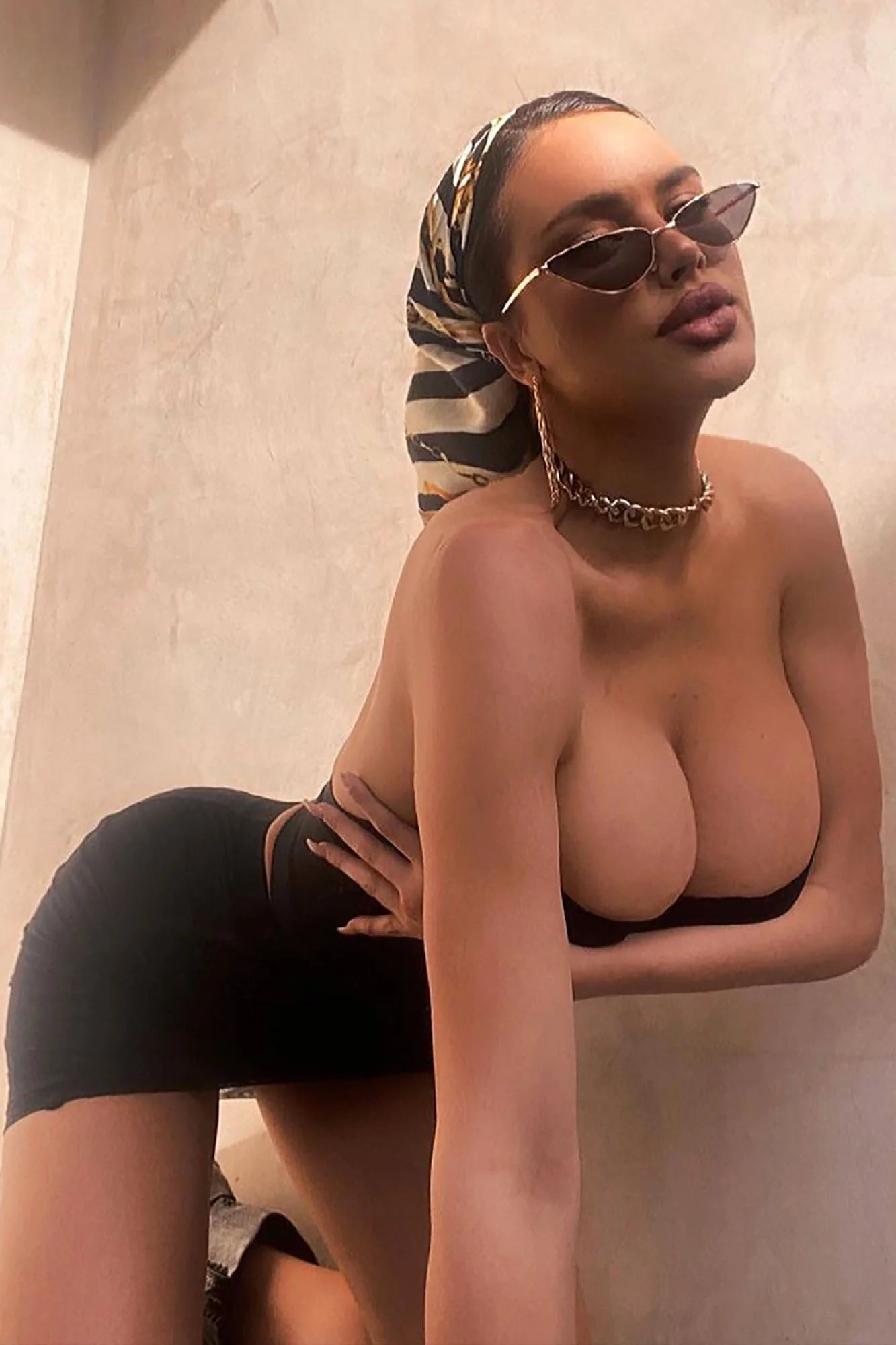 Didn't See You Sunglasses - Gold/Brown