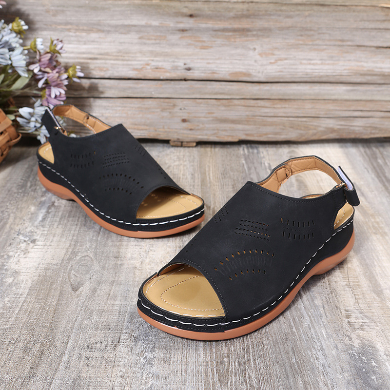 Platform Fish Mouth Sandals