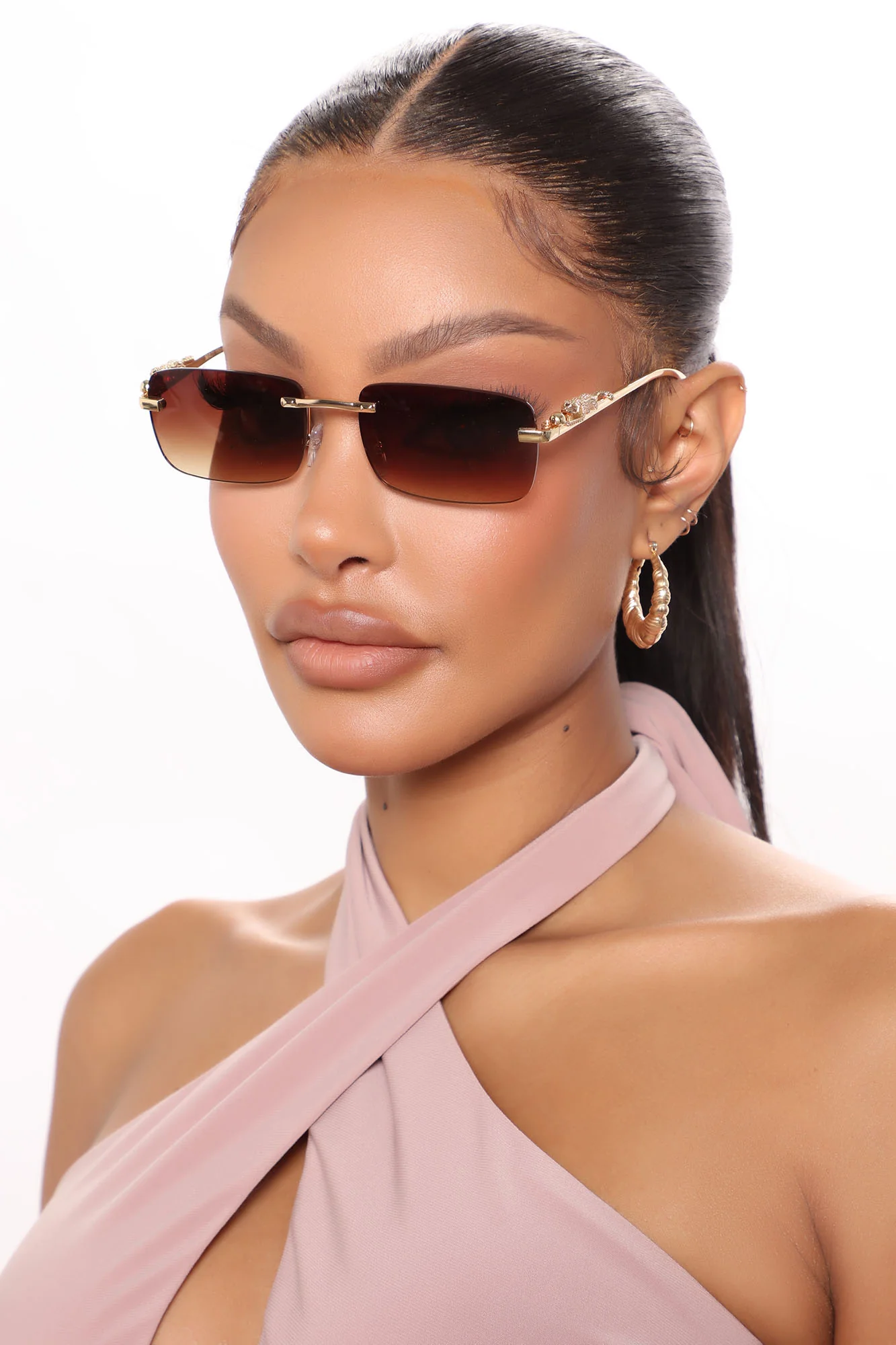 South Beach Mami Square Sunglasses - Brown