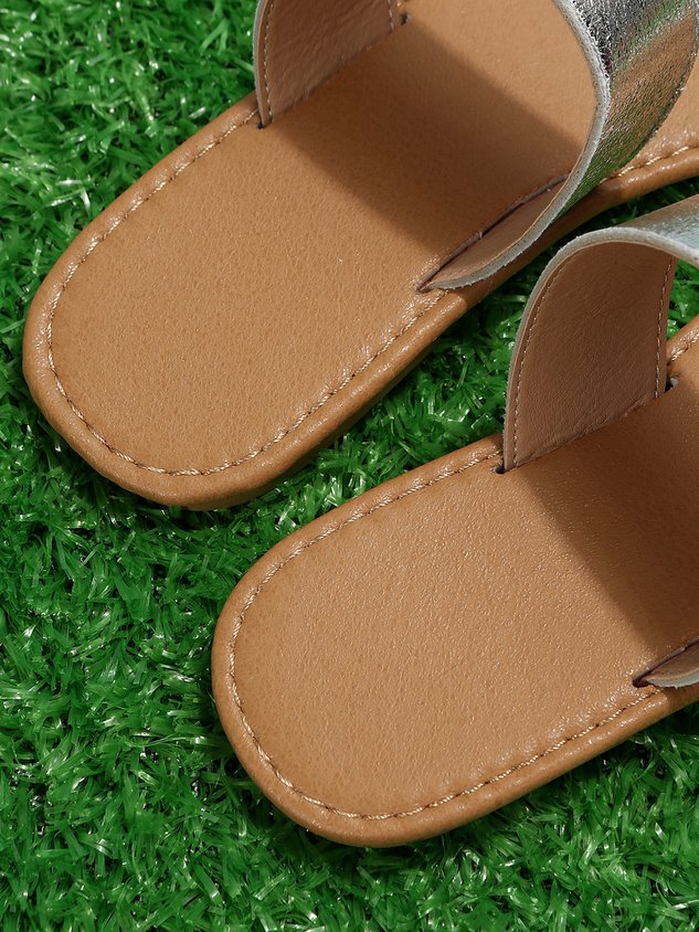 Stripe Woven Resort Beach Sandals