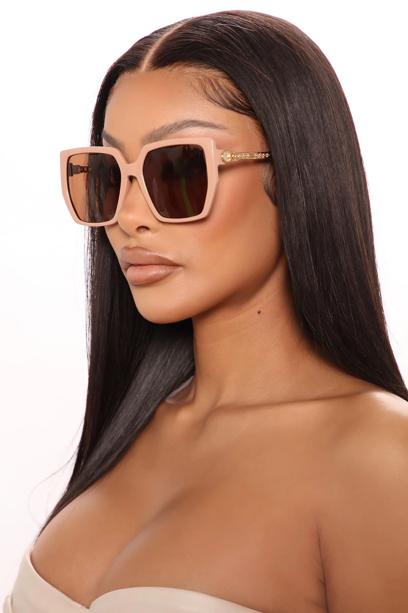 Best Of Luck Sunglasses - Nude