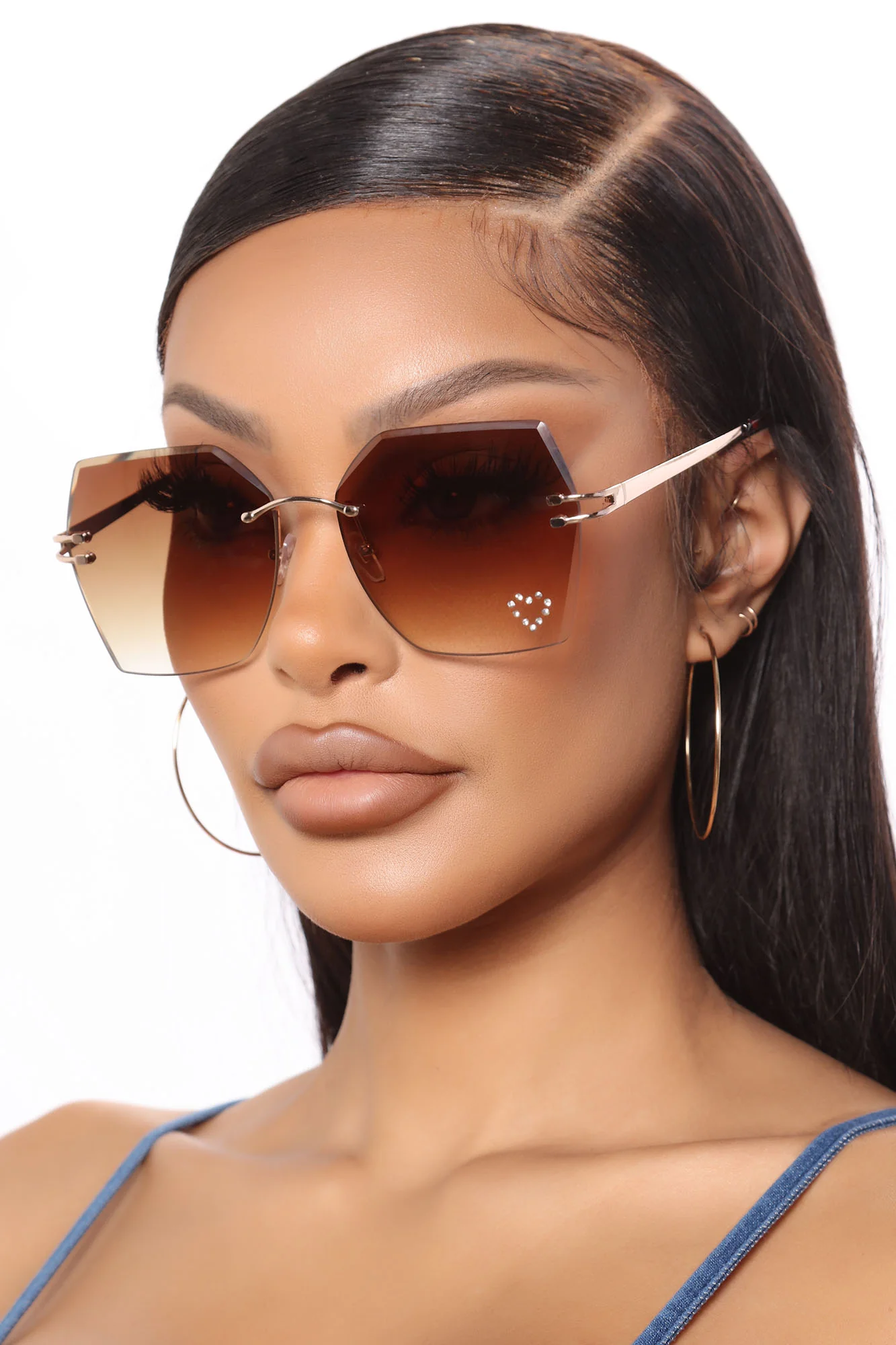 Sweetheart Sunglasses - Brown