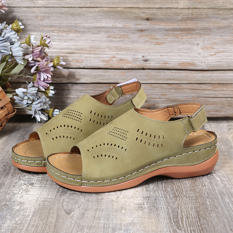 Platform Fish Mouth Sandals