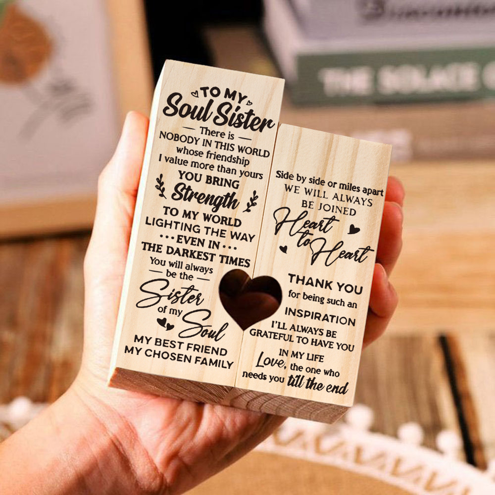 To Soul Sister - You Will Always Be The Sister Of My Soul - Candle Holder Candlestick