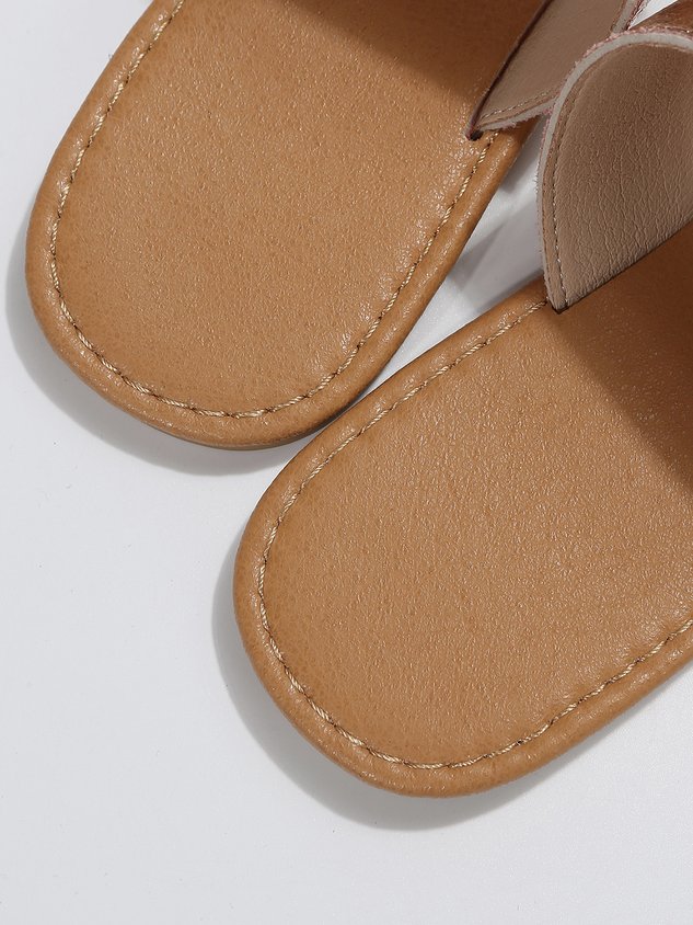 Stripe Woven Resort Beach Sandals