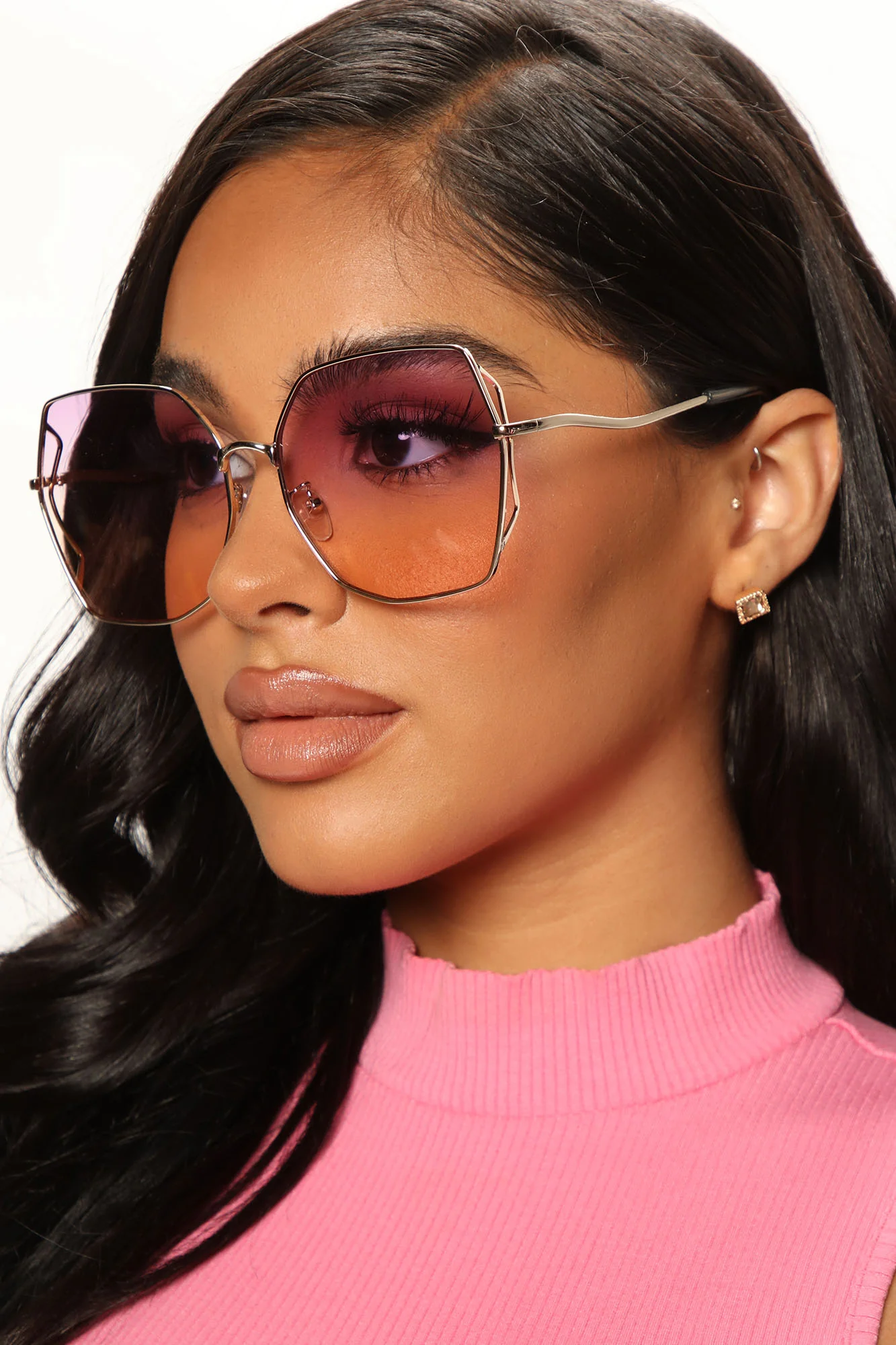 Just Vibin Sunglasses - Purple/combo