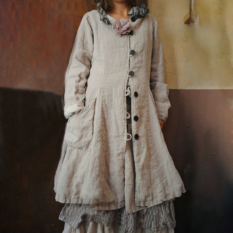 Vintage Button Down Pocket Comfy Jacket