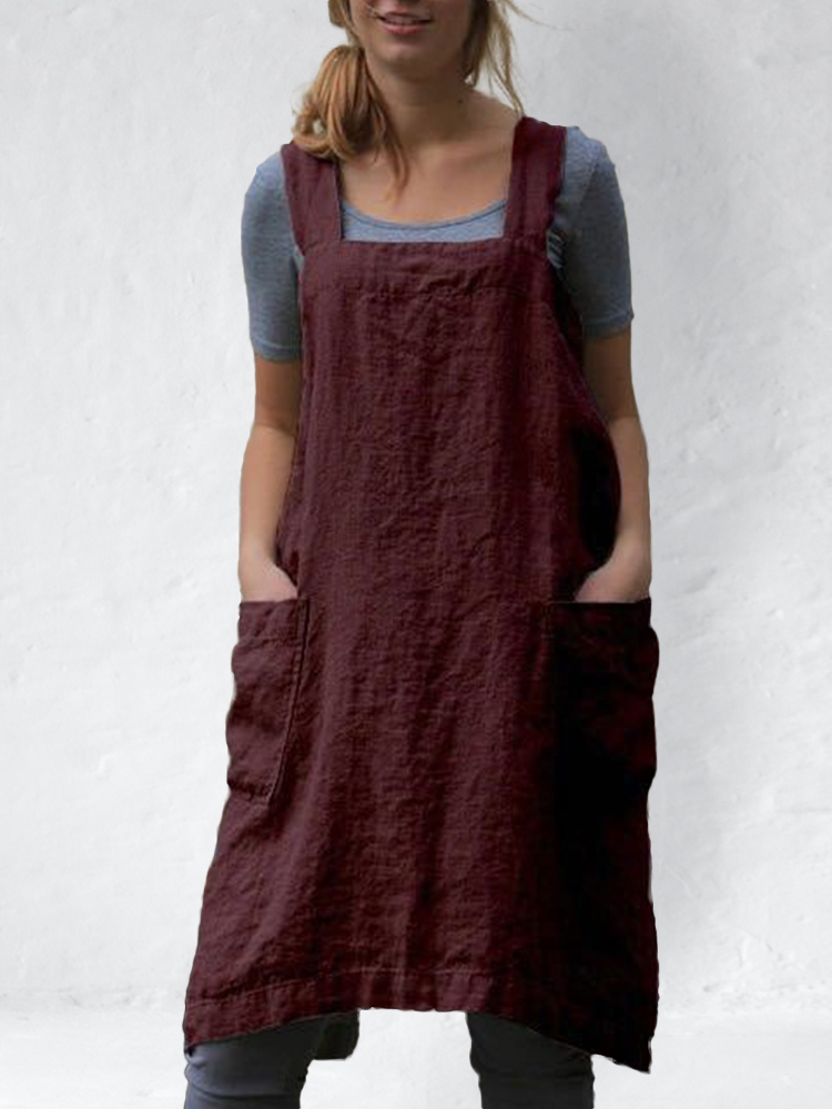 Simple Utility Cross Back Apron