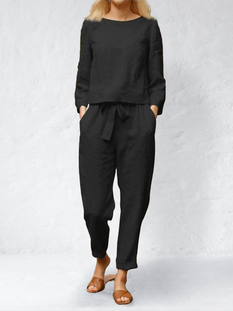 Casual Comfy Top & Pants Suit