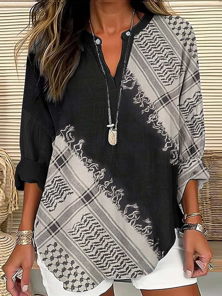 I Hope Peace Forever And Be Freedom Art Linen Blend Cozy Tunic