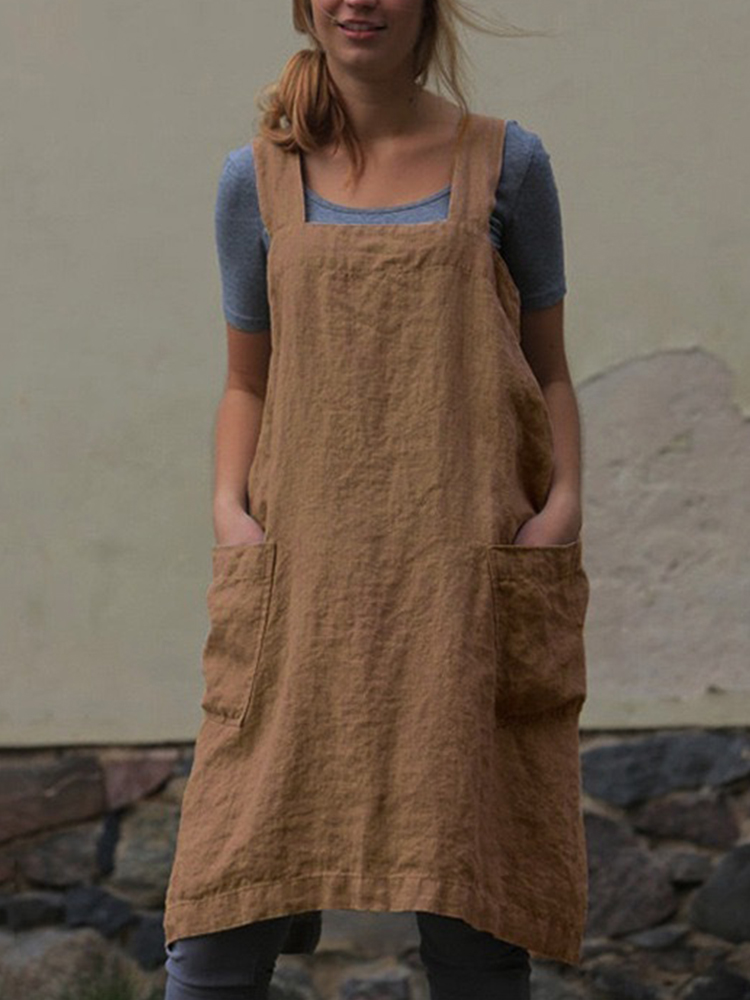 Simple Utility Cross Back Apron