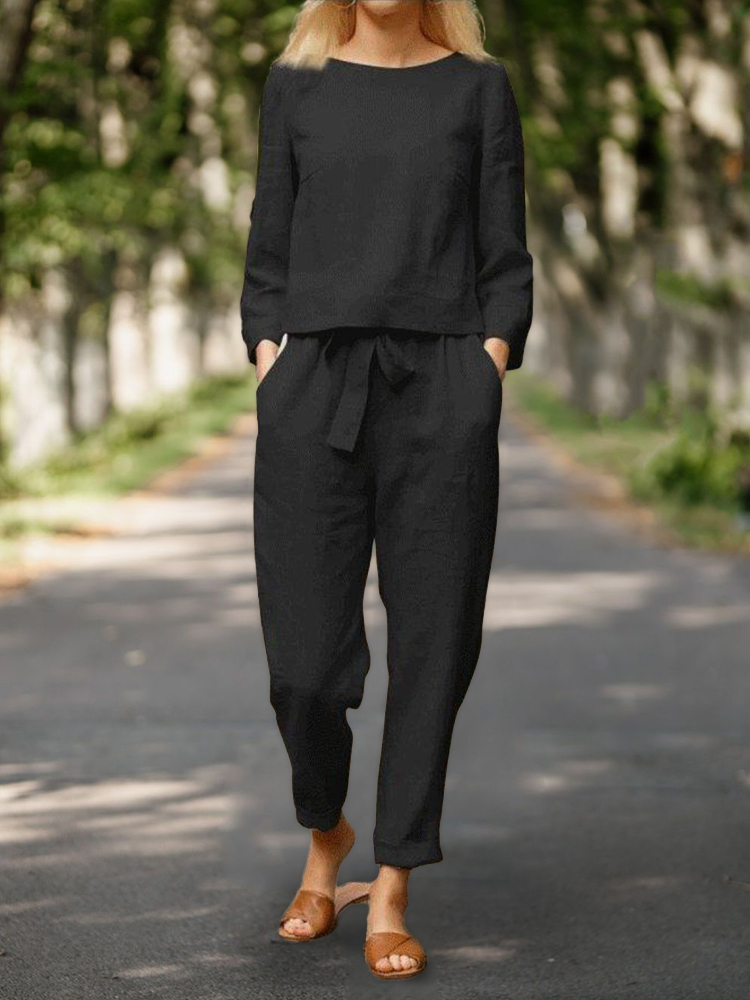 Casual Comfy Top & Pants Suit