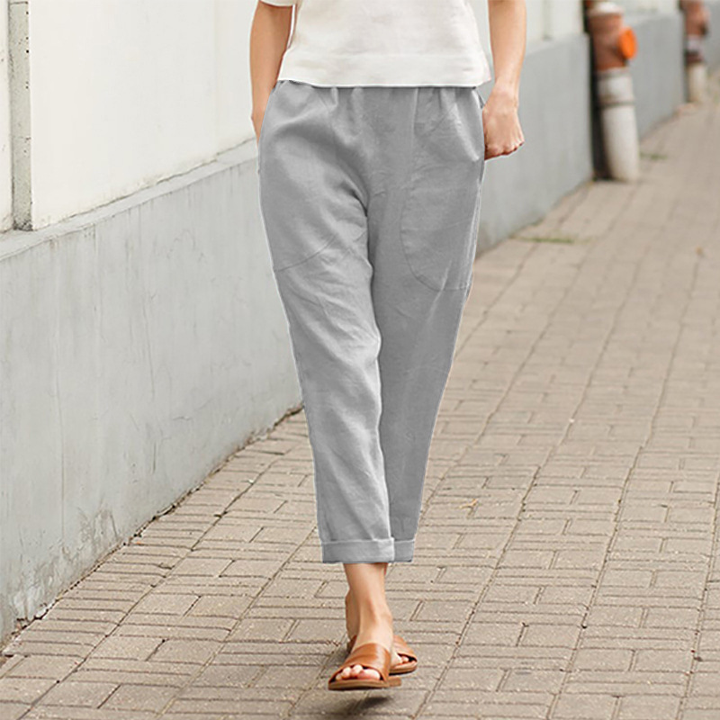 Solid Color Comfortable Casual Straight Pants