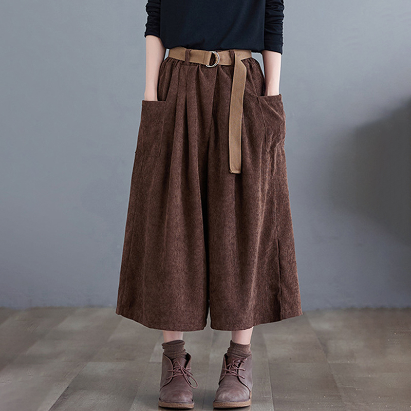 Vintage Oversize Corduroy Pocket Comfy Pants