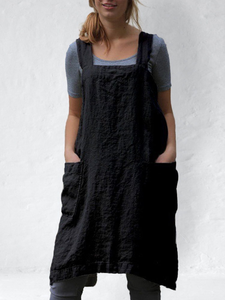 Simple Utility Cross Back Apron