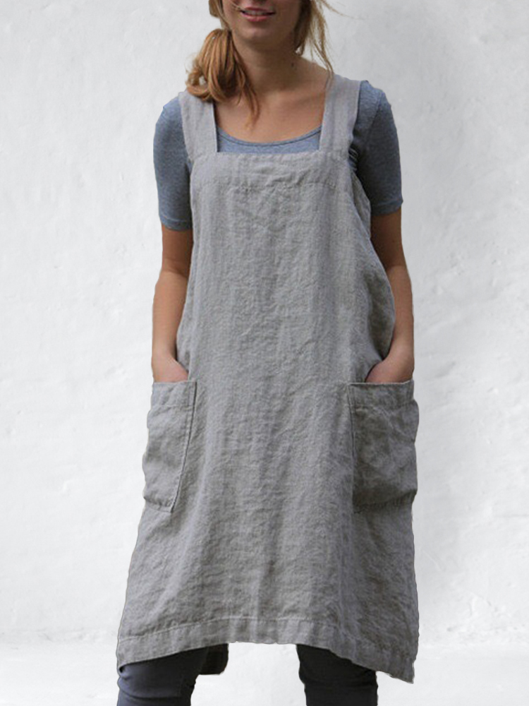 Simple Utility Cross Back Apron