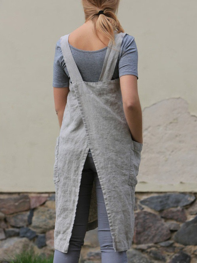 Simple Utility Cross Back Apron