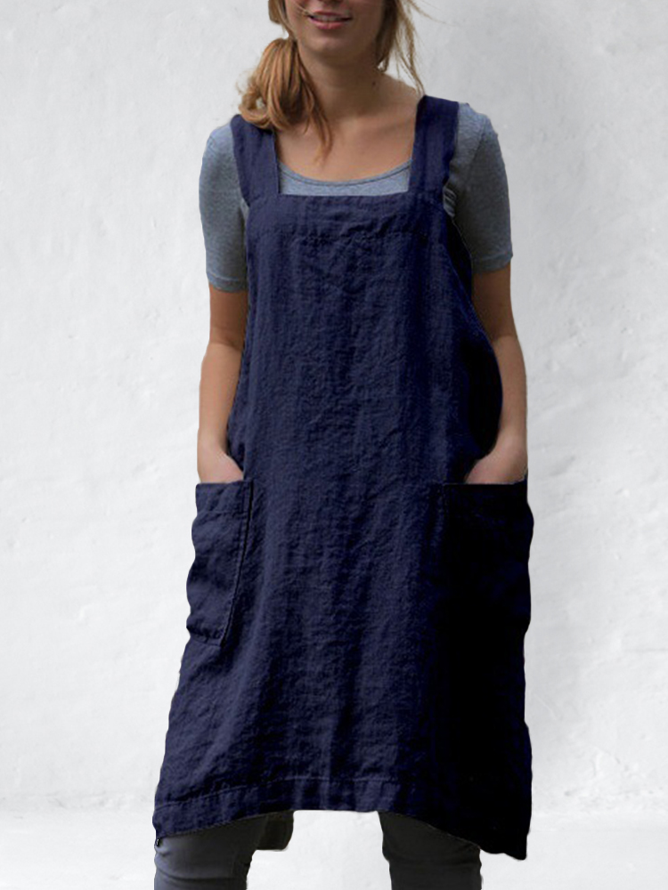 Simple Utility Cross Back Apron