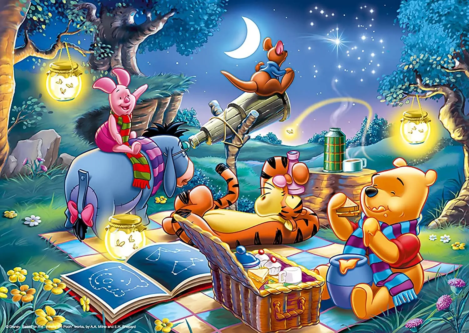 Winnie the Pooh and Friends Stargazing 1000 Piece Puzzle