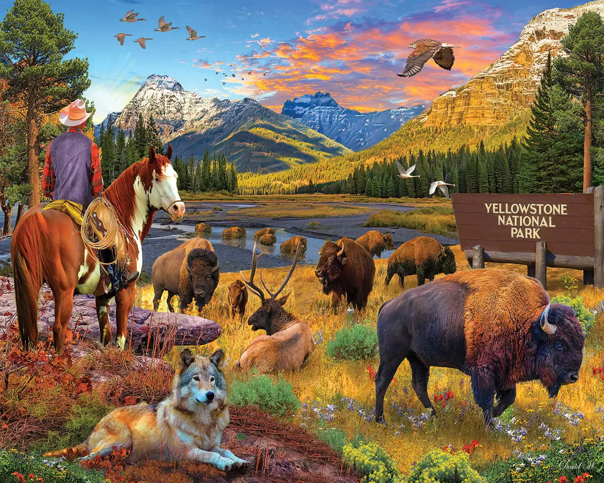 Yellowstone (1787pz) 1000 Piece Jigsaw Puzzle