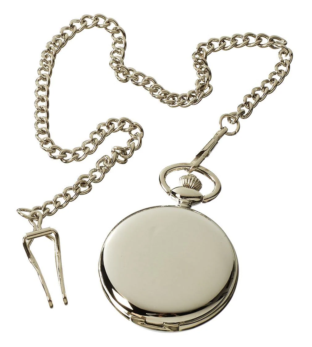 Classic Pocket Watch 1920's Peaky Blinders Vintage Chain Retro