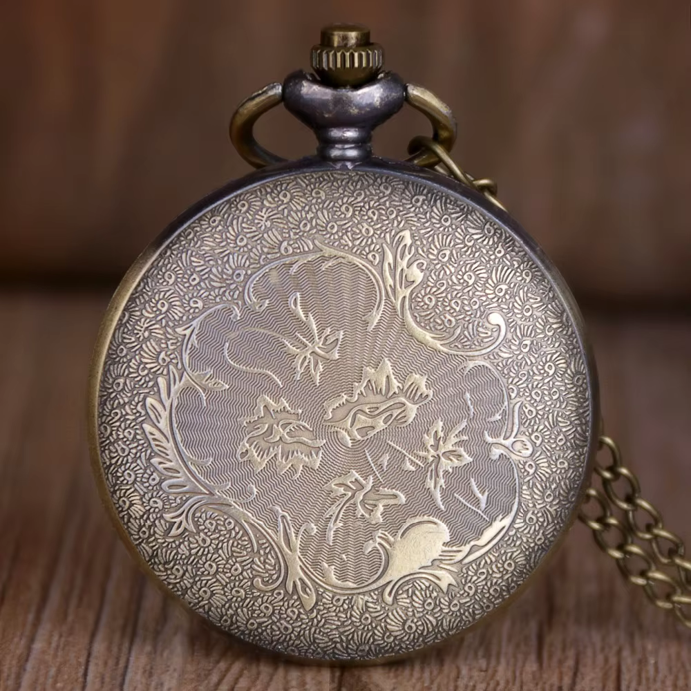 Bronze Vintage Military Series U.S Navy USS Constitution Sail Frigate Quartz Pocket Watch FOB Chain Watch 1797-1997
